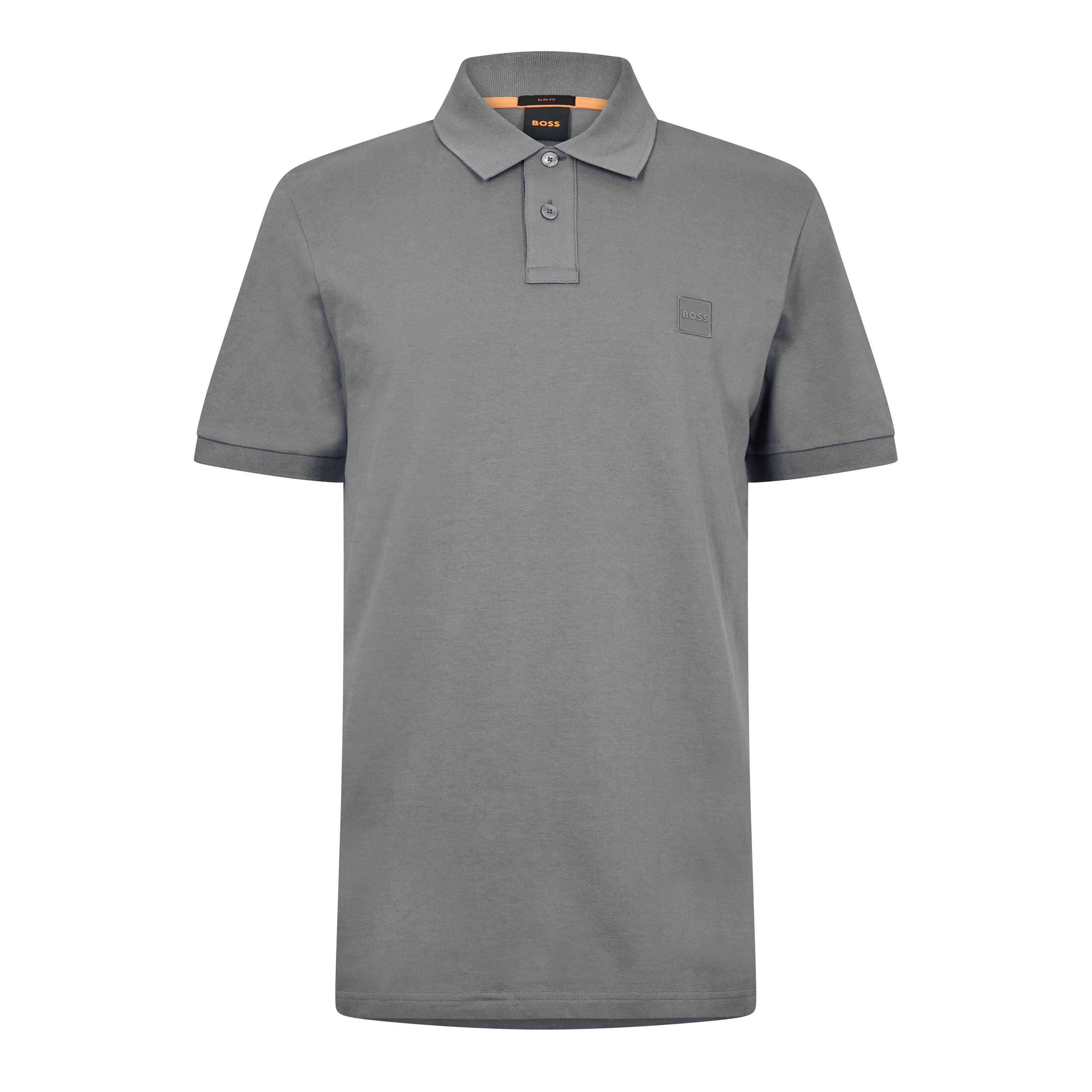 Boss Men's Passenger Short Sleeve Polo Shirt - Open Grey - L