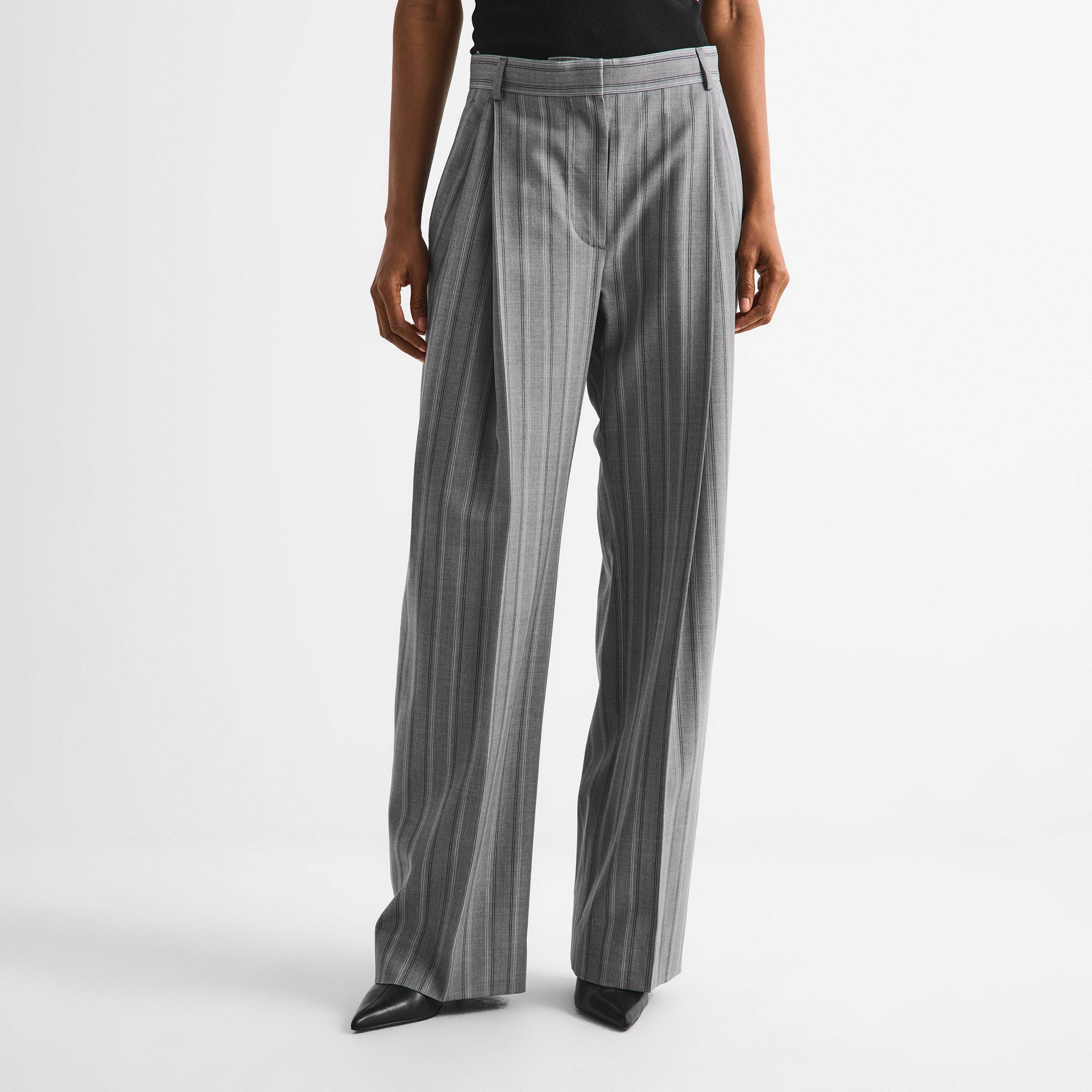 Grey Melange - Stella McCartney - Women's Straight Leg Trousers - 3