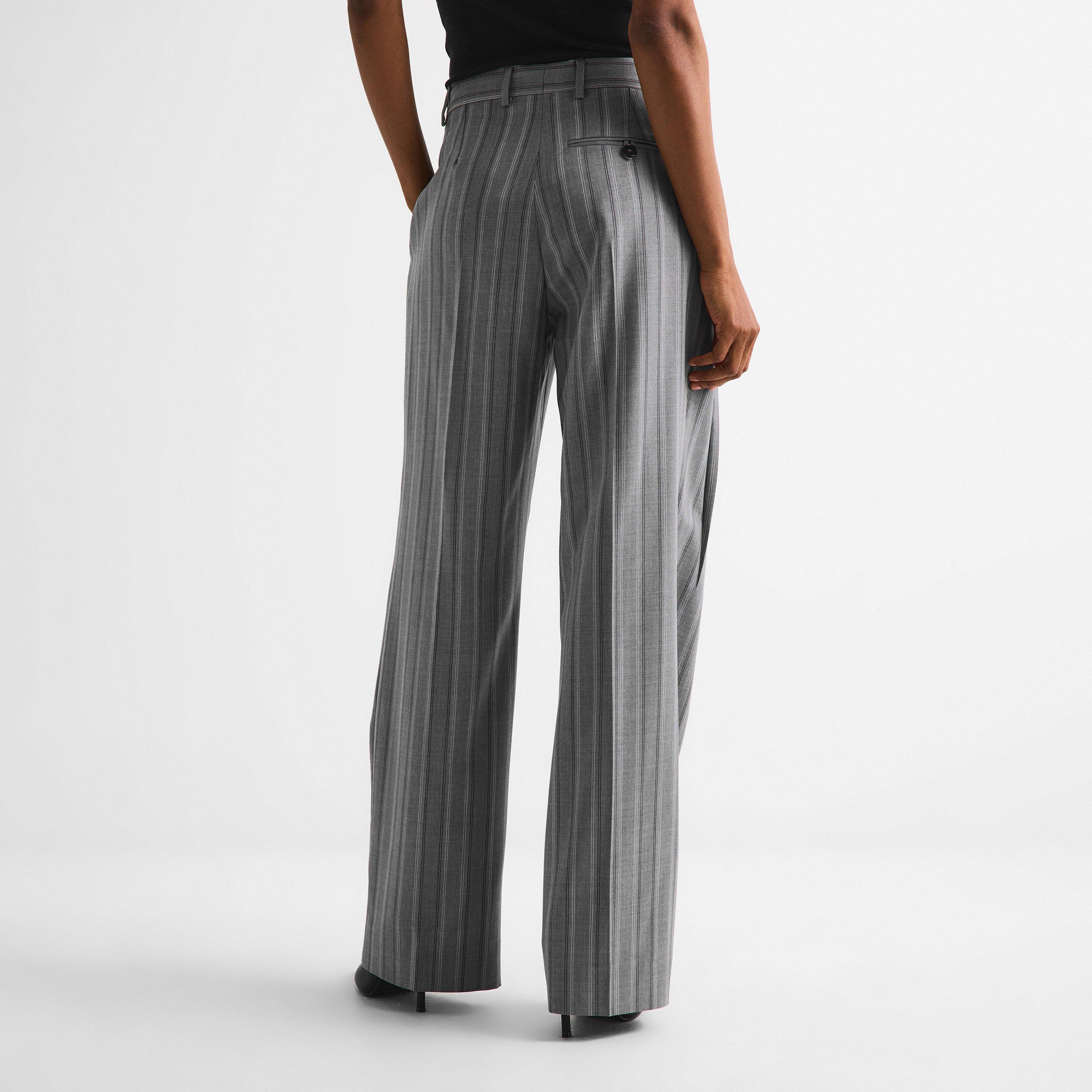 Grey Melange - Stella McCartney - Women's Straight Leg Trousers - 4