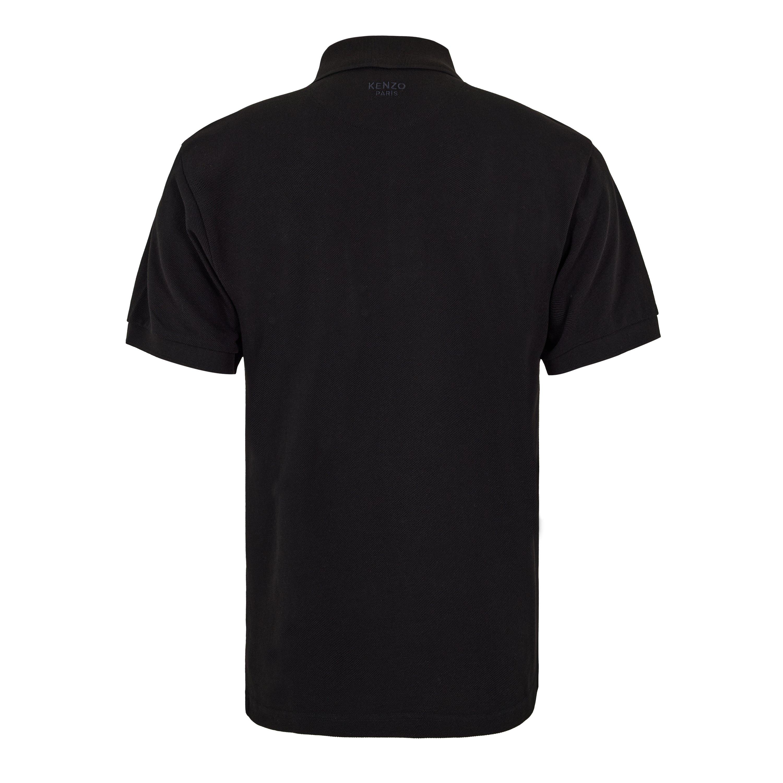 Black - Kenzo - Men's Wild Tiger Short Sleeve Polo Shirt - 2