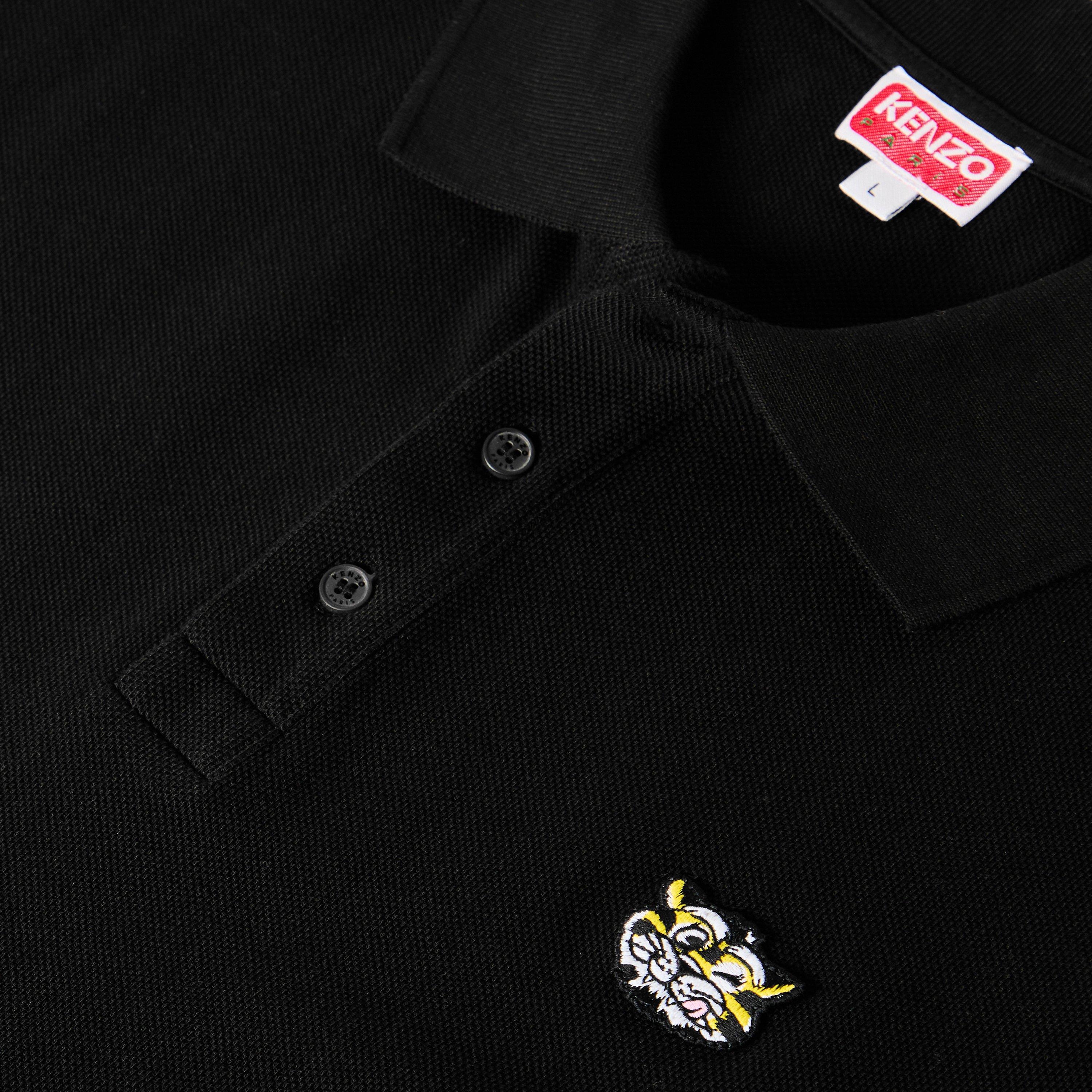 Black - Kenzo - Men's Wild Tiger Short Sleeve Polo Shirt - 5