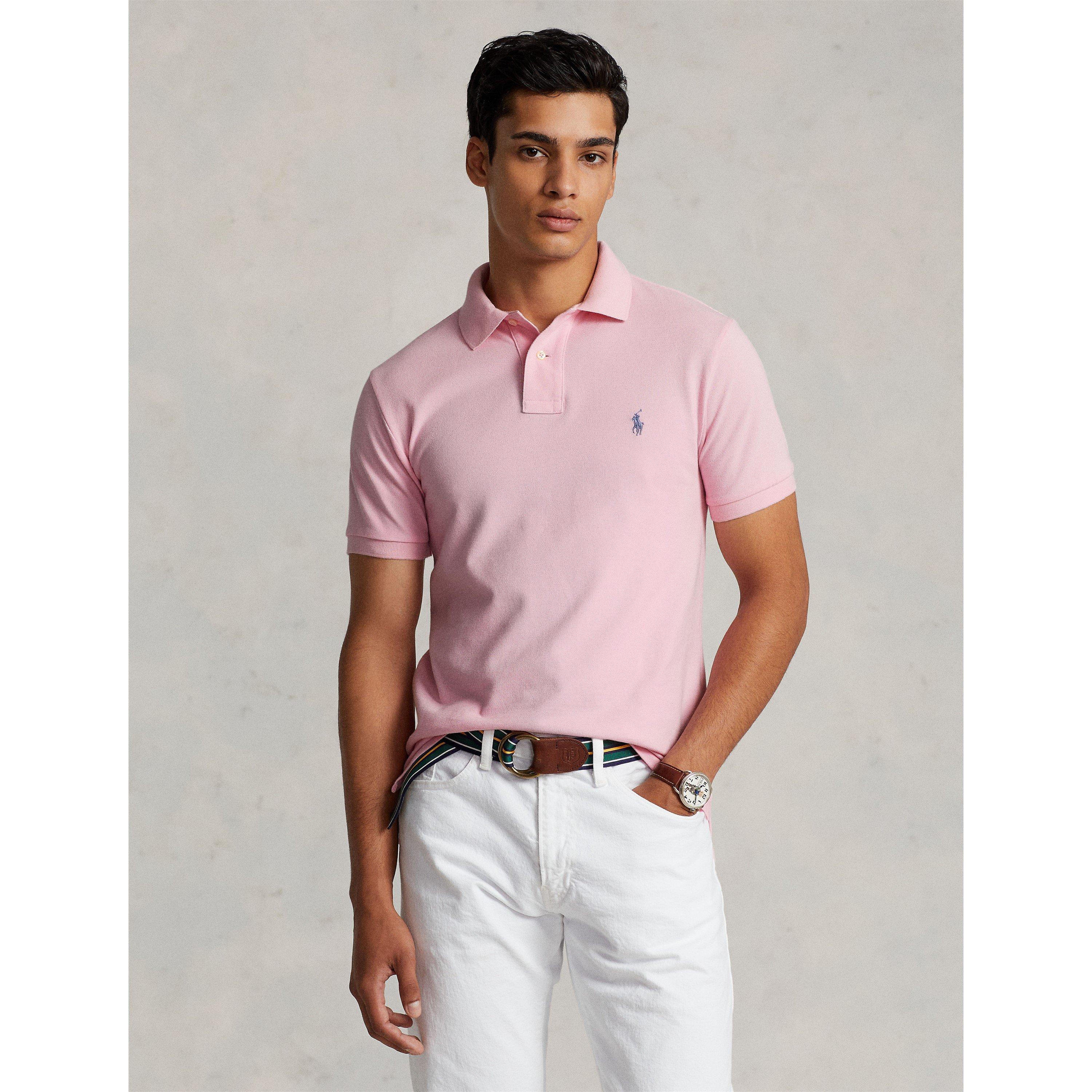Carmel Pink - Polo Ralph Lauren - Men's Custom Slim Short Sleeve Shirt - 2