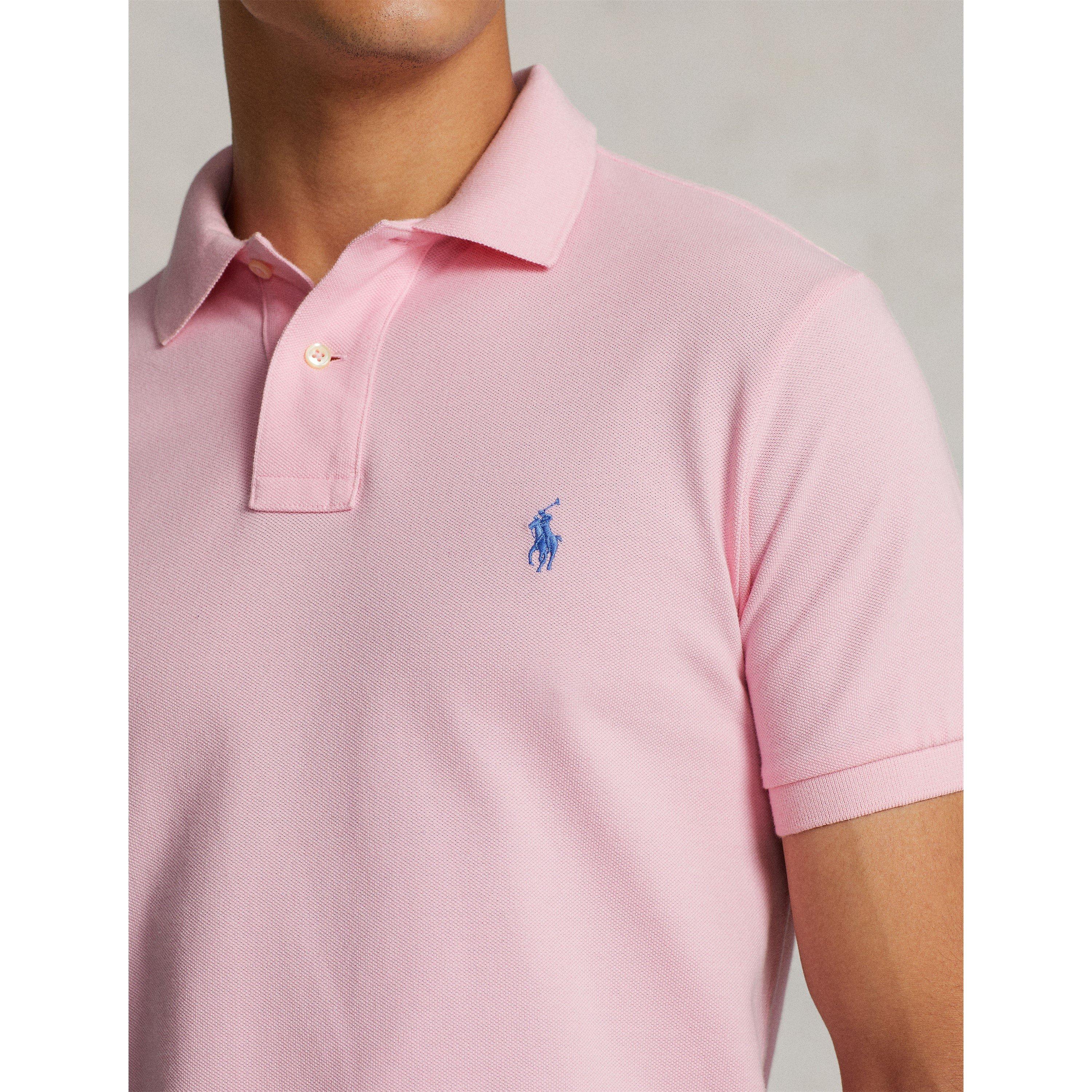 Carmel Pink - Polo Ralph Lauren - Men's Custom Slim Short Sleeve Shirt - 4