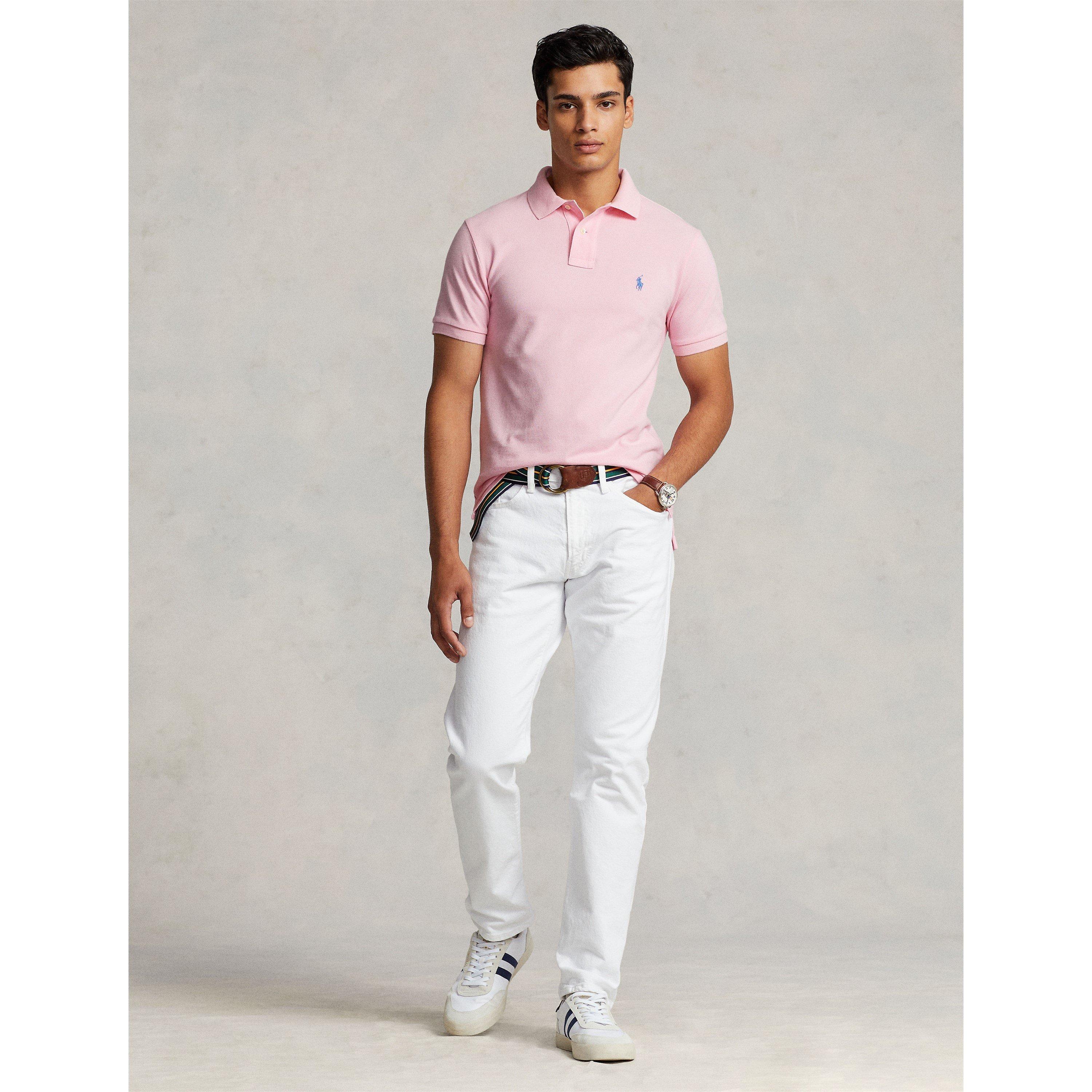 Carmel Pink - Polo Ralph Lauren - Men's Custom Slim Short Sleeve Shirt - 5