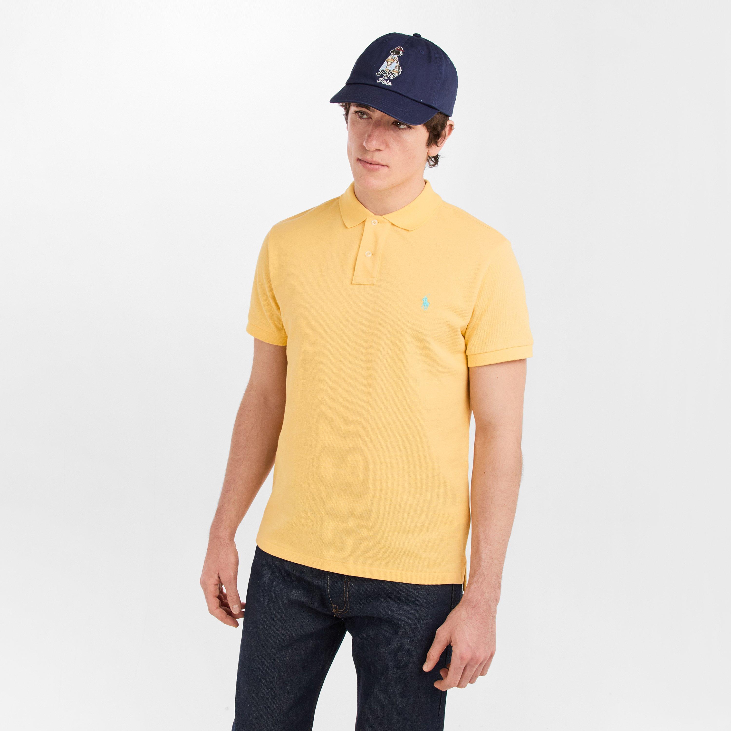 Corn Yellow - Polo Ralph Lauren - Men's Custom Slim Short Sleeve Shirt - 3