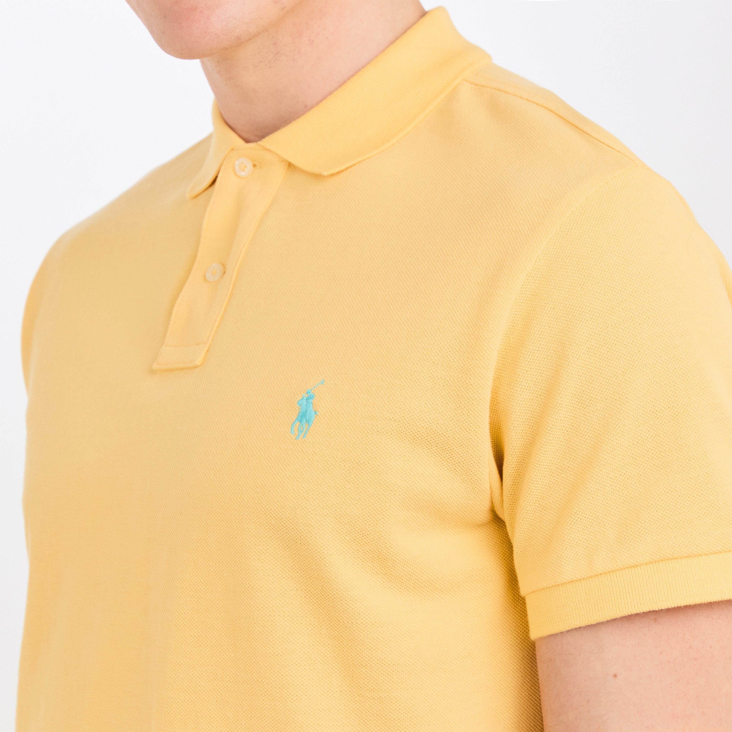 Corn Yellow - Polo Ralph Lauren - Men's Custom Slim Short Sleeve Shirt - 5