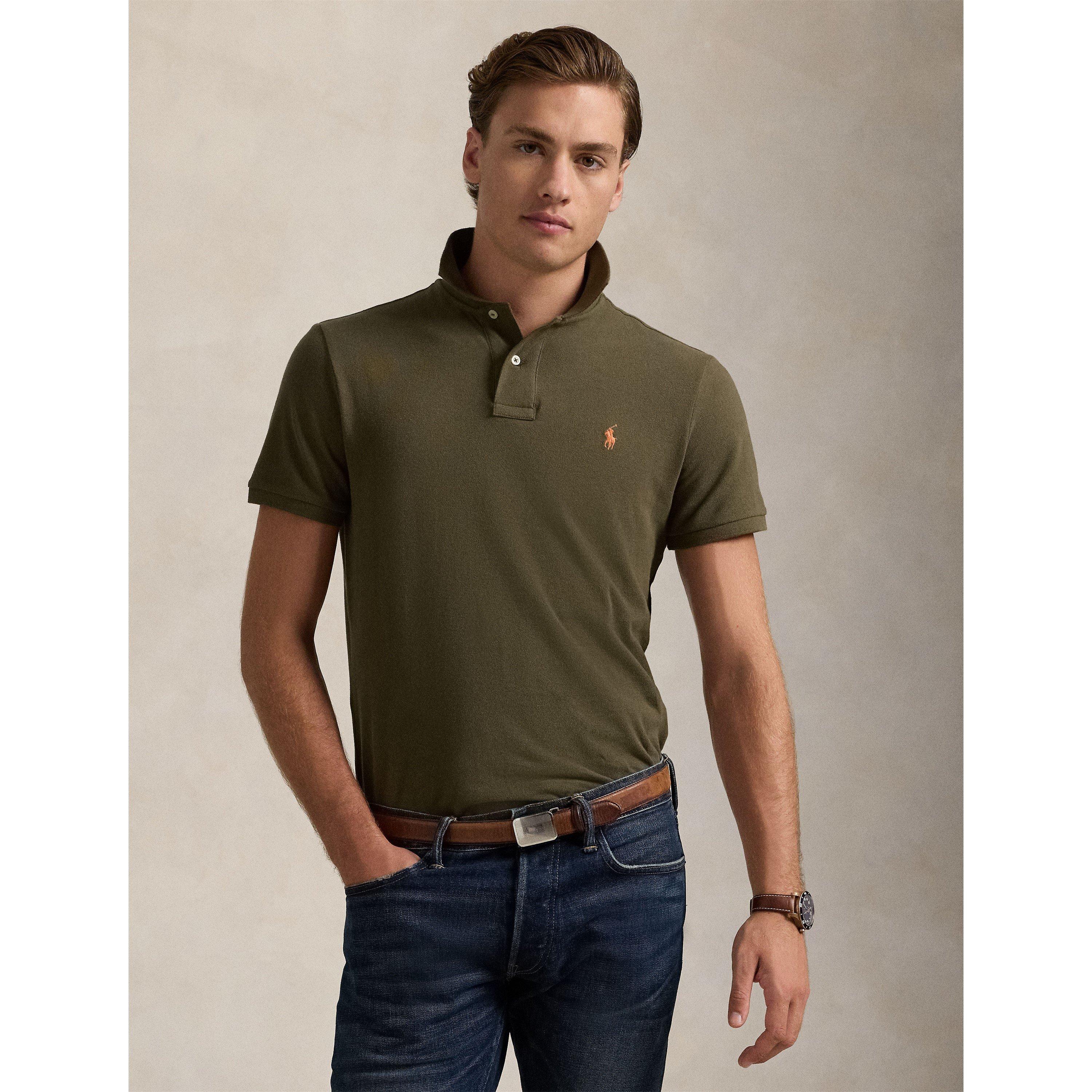 Canopy Olive - Polo Ralph Lauren - Men's Custom Slim Short Sleeve Shirt - 2
