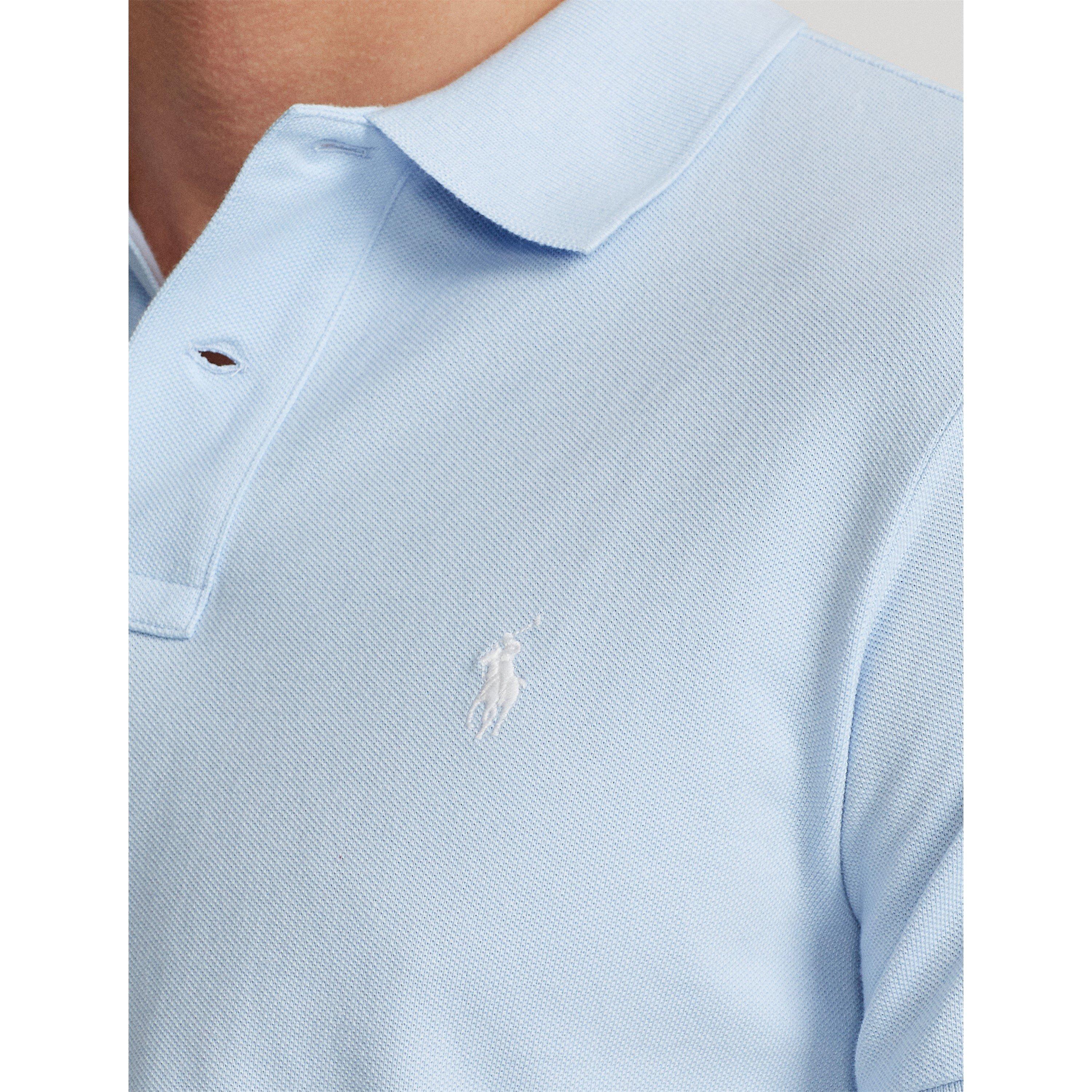Office Blue - Polo Ralph Lauren - Men's Custom Slim Short Sleeve Shirt - 4