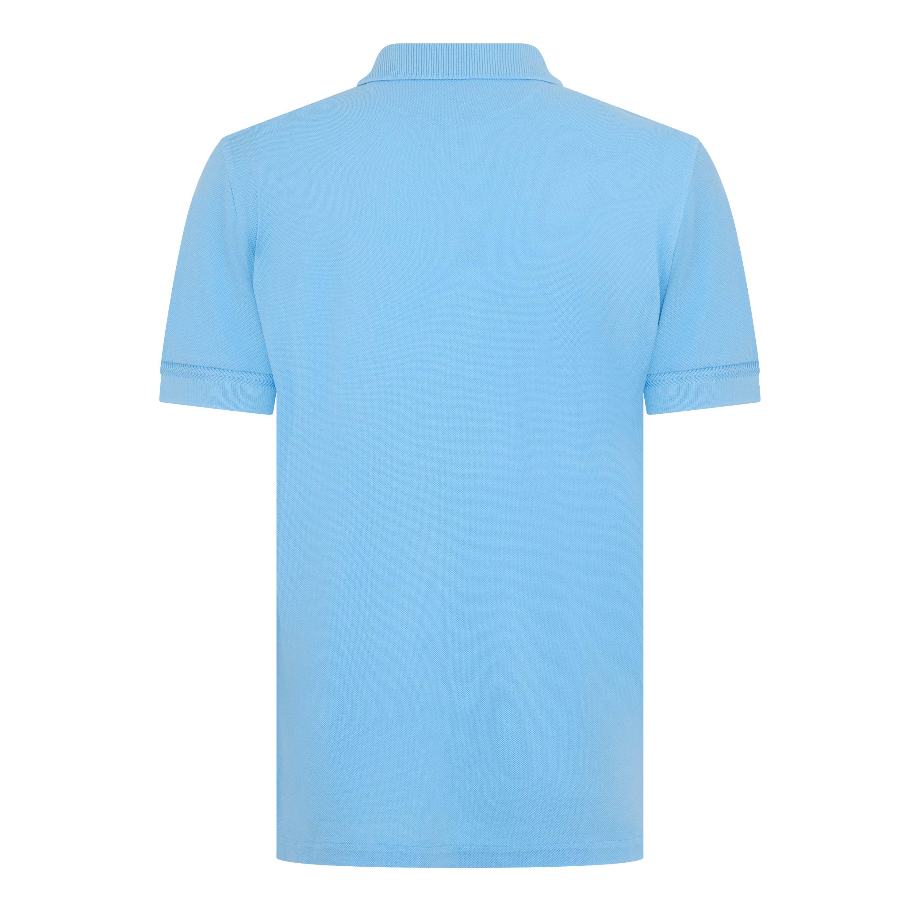 Turquoise - Tom Ford - Men's TF Lyocell Short Sleeve Polo Shirt - 2