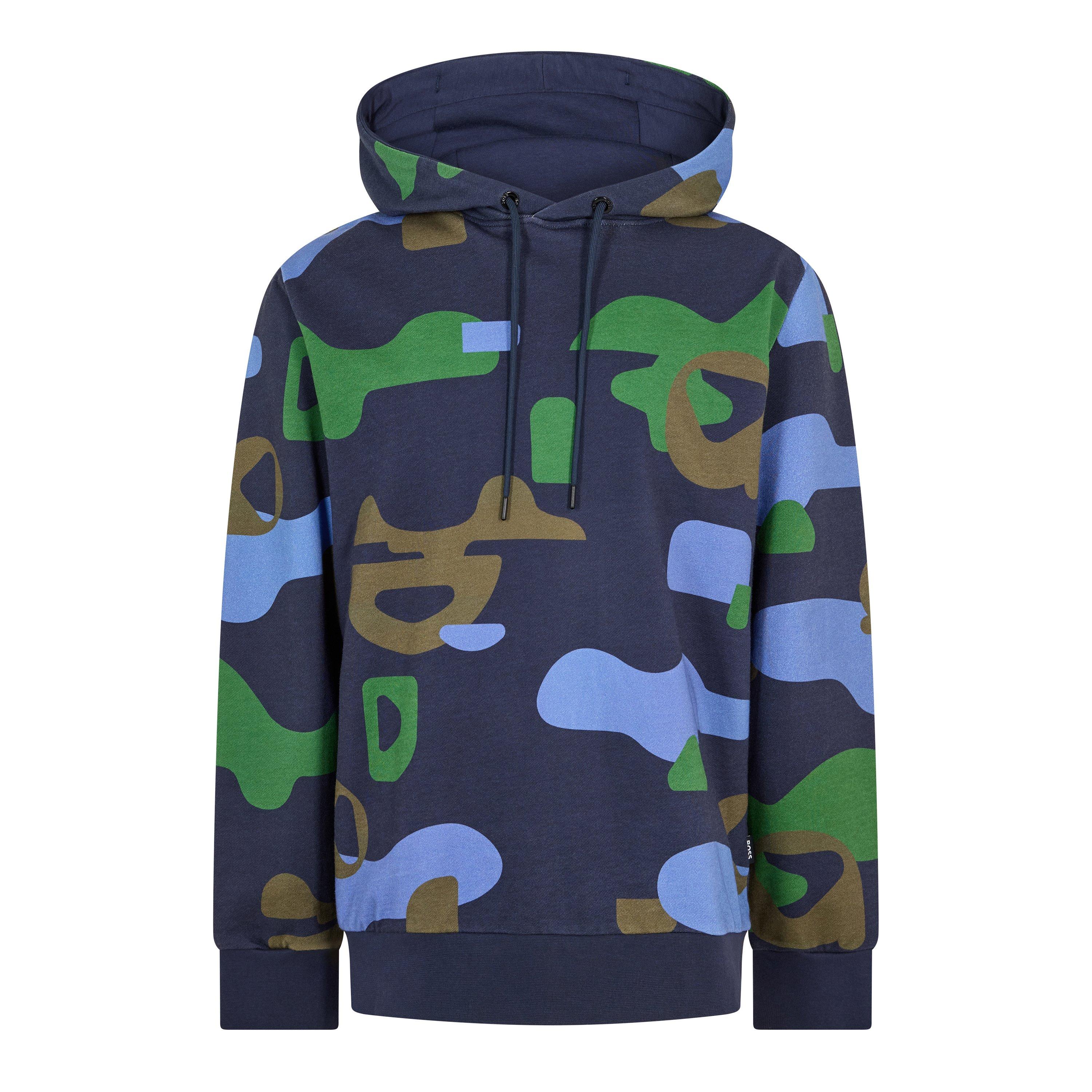 Dark Blue - Boss - Men's Seeger Pull Over Hoodie - 1