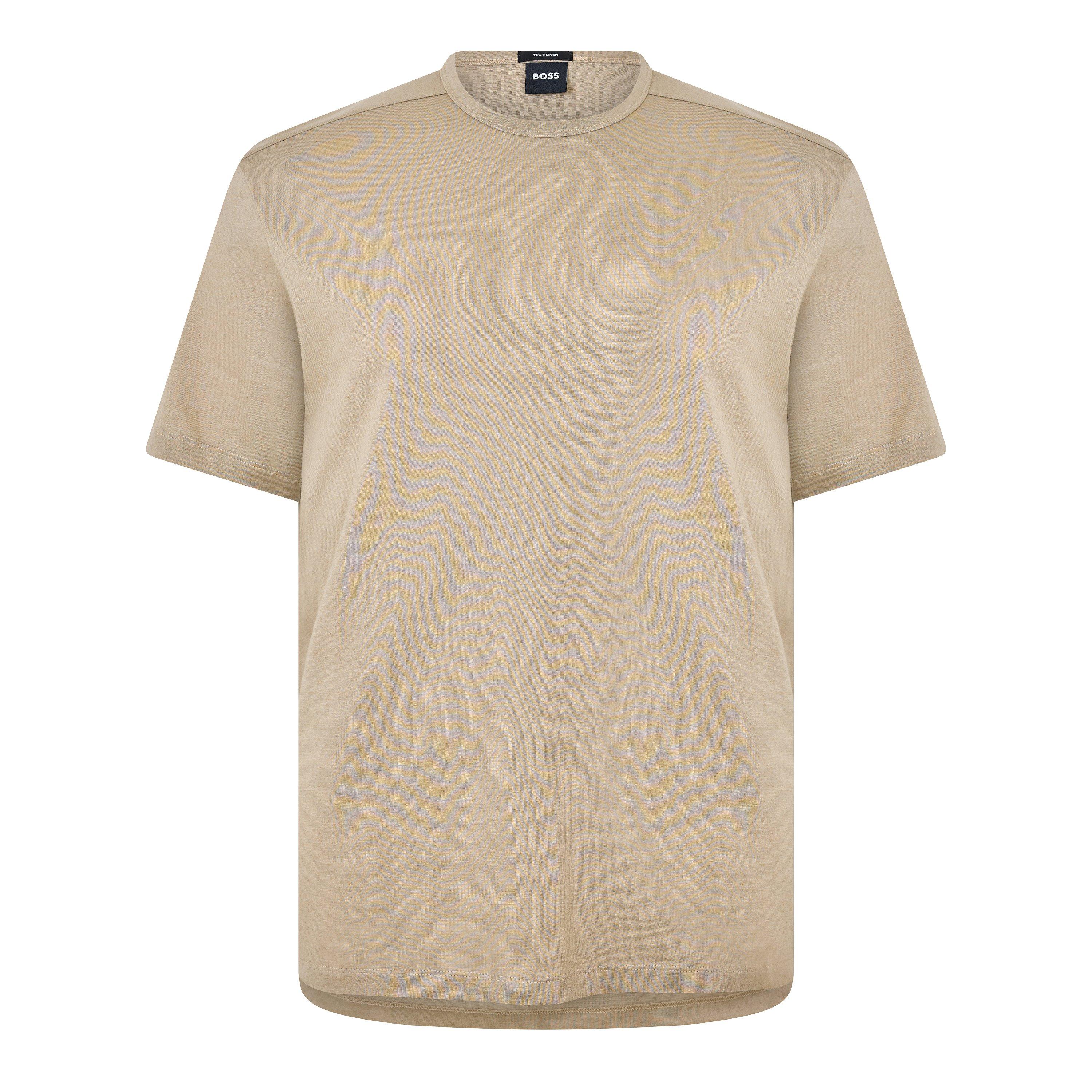Boss Men's P Tiburt Short Sleeve T-Shirt - Dark Beige - S