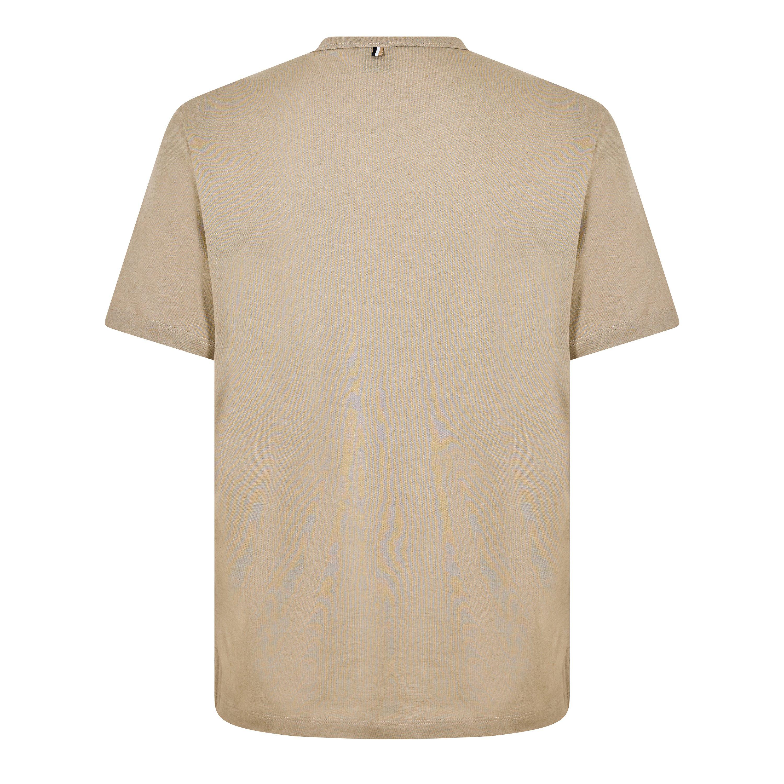 Dark Beige - Boss - P-Tiburt 440 10259938 01 T-Shirt Mens - 2