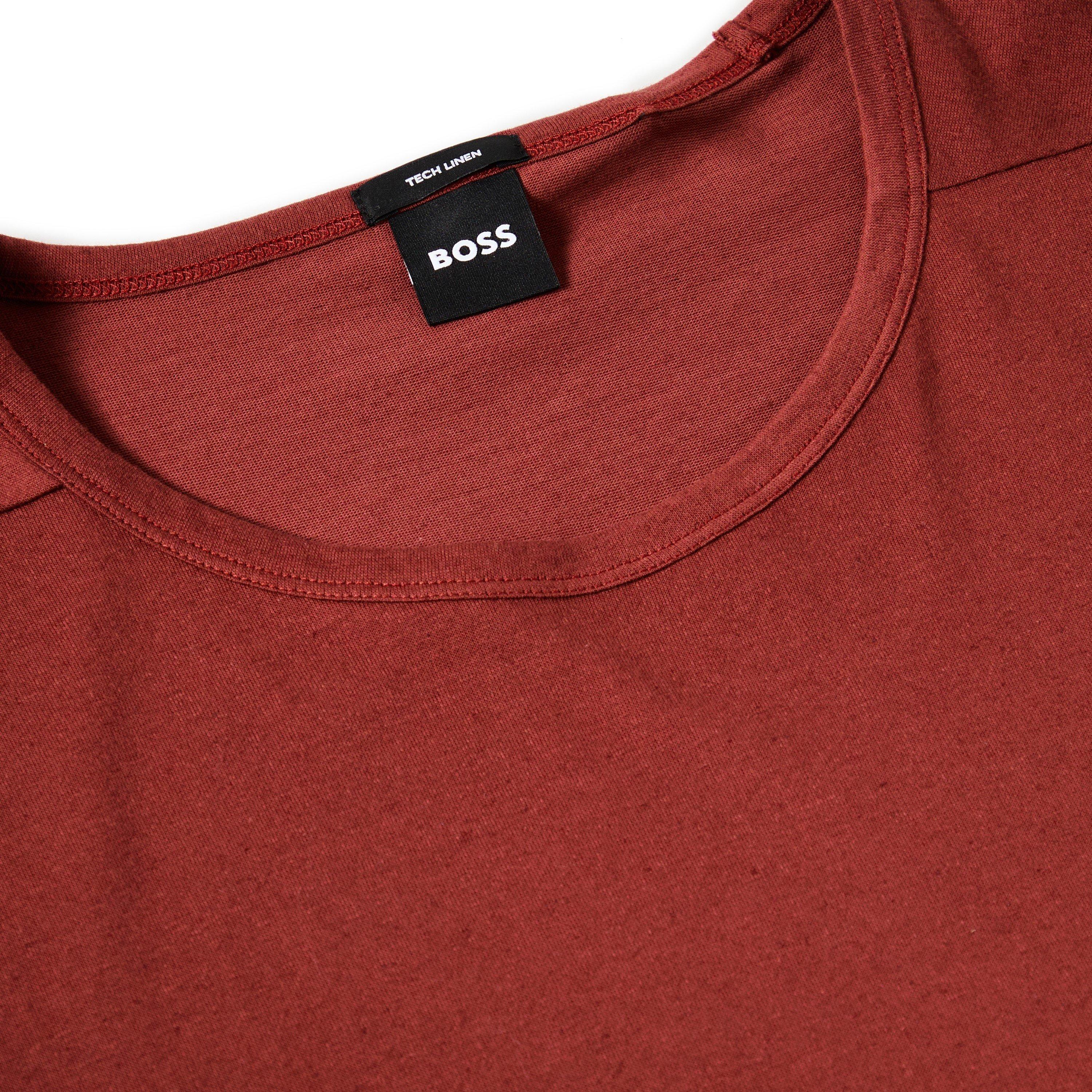 Open Brown - Boss - Men's P Tiburt Short Sleeve T-Shirt - 3