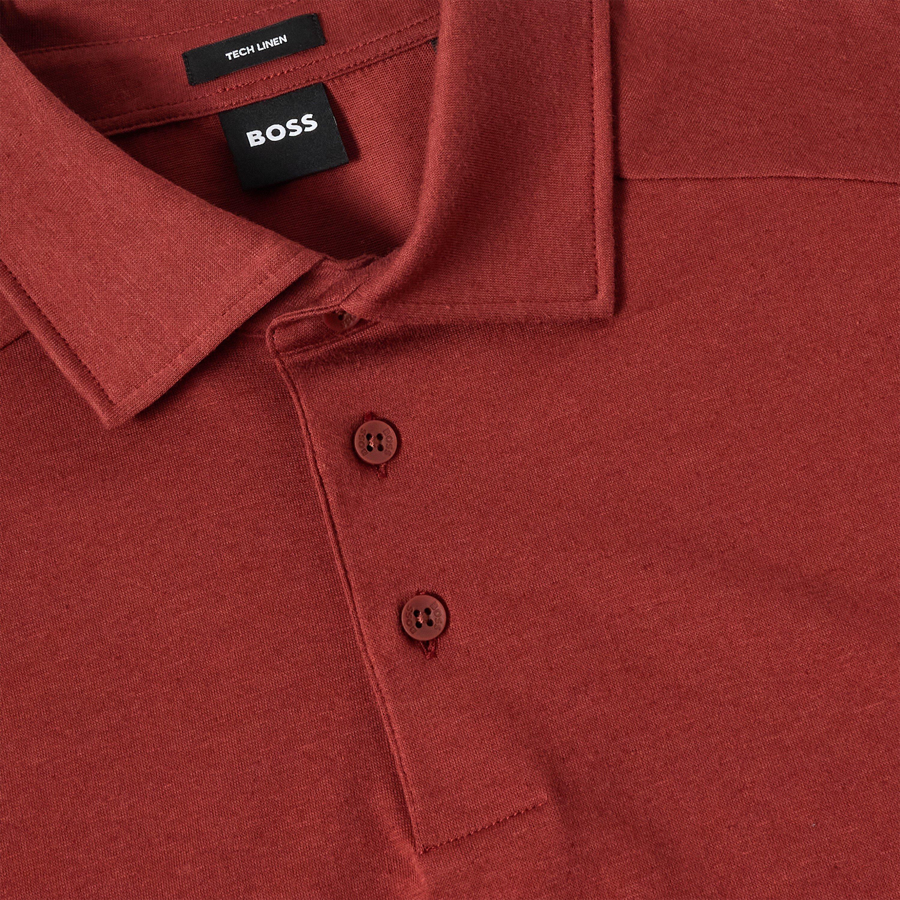 Open Brown - Boss - Men's P Paino Short Sleeve Polo Shirt - 3