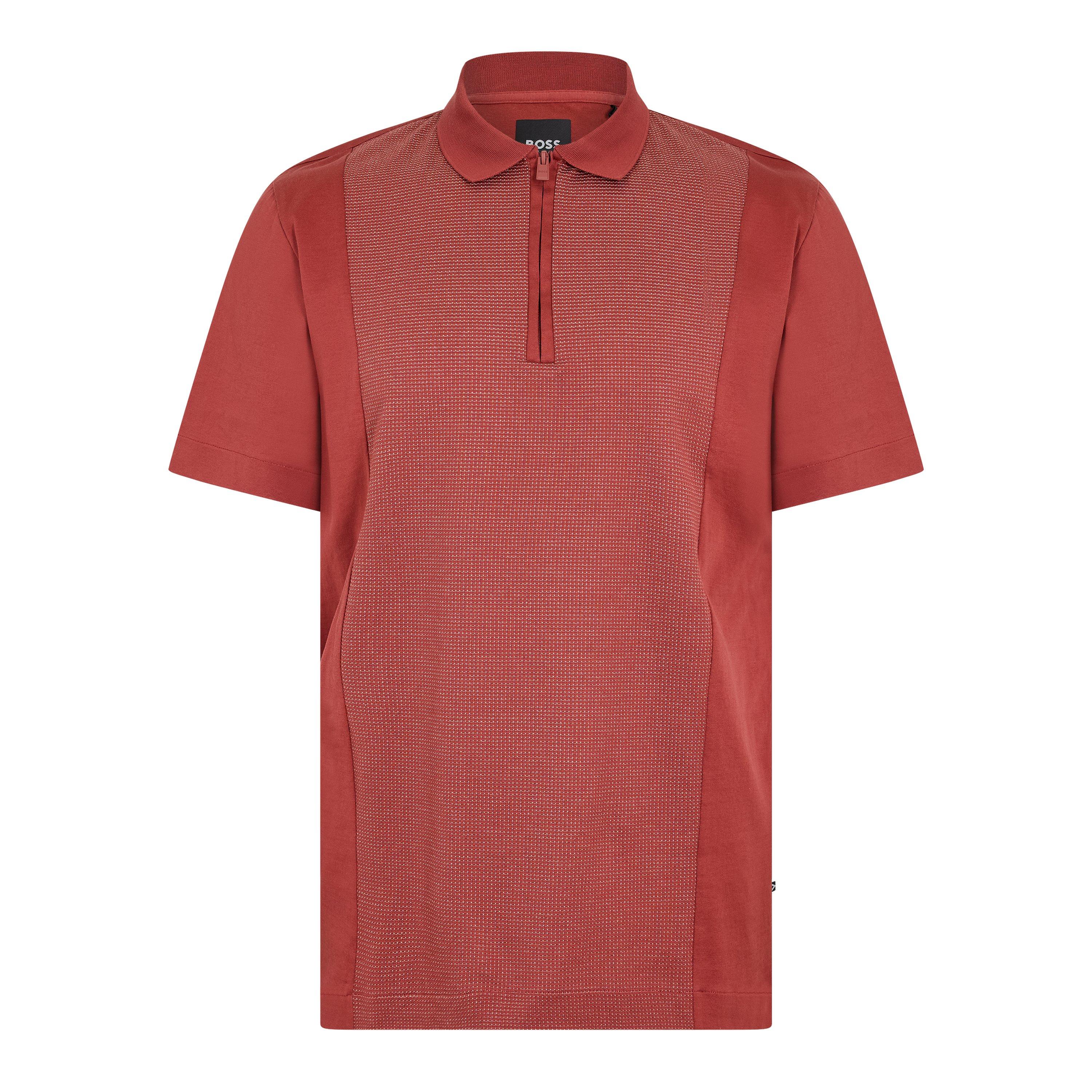 Boss Men's Paras Short Sleeve Polo Shirt - Open Brown - L