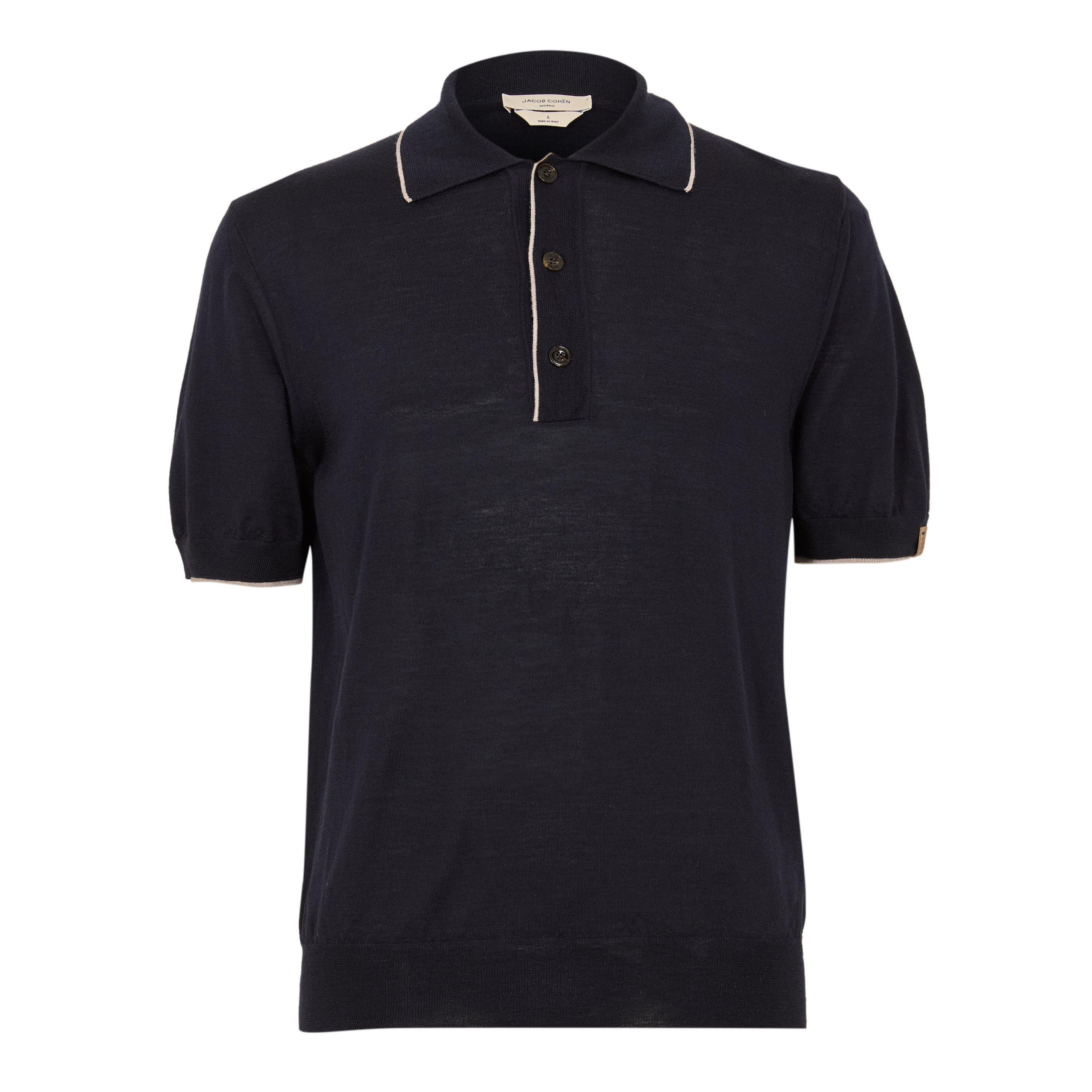 Y99 Blue - Jacob Cohen - Men's Short Sleeve Polo Shirt - 1