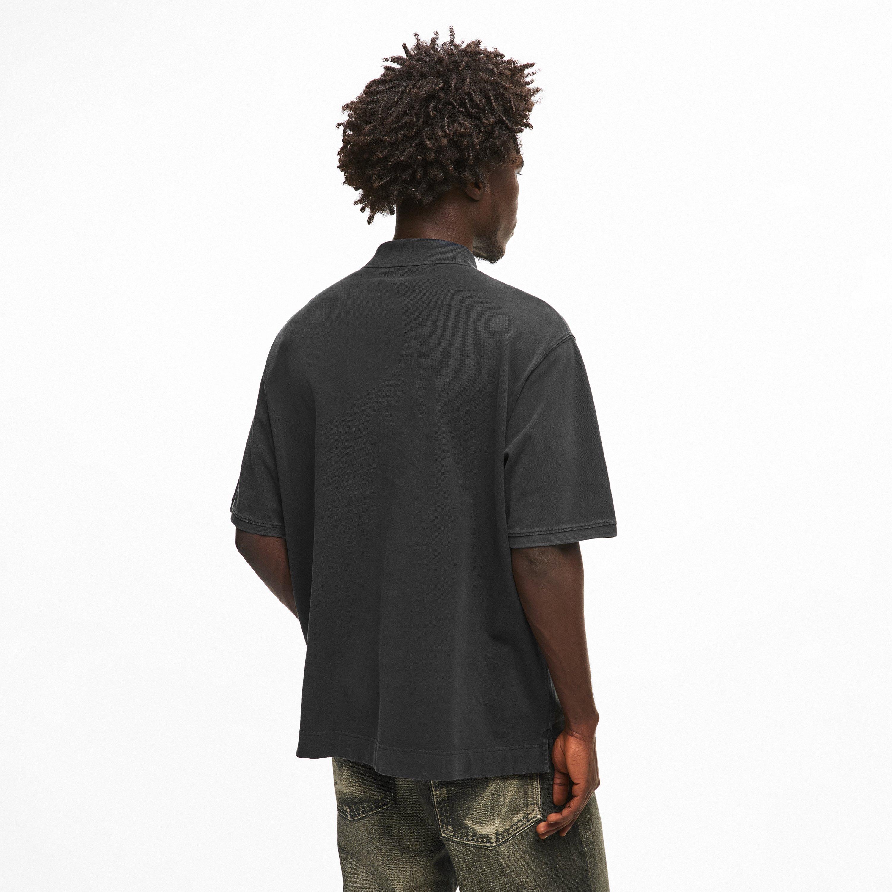 Black - Acne Studios - Men's Short Sleeve Polo Shirt - 4