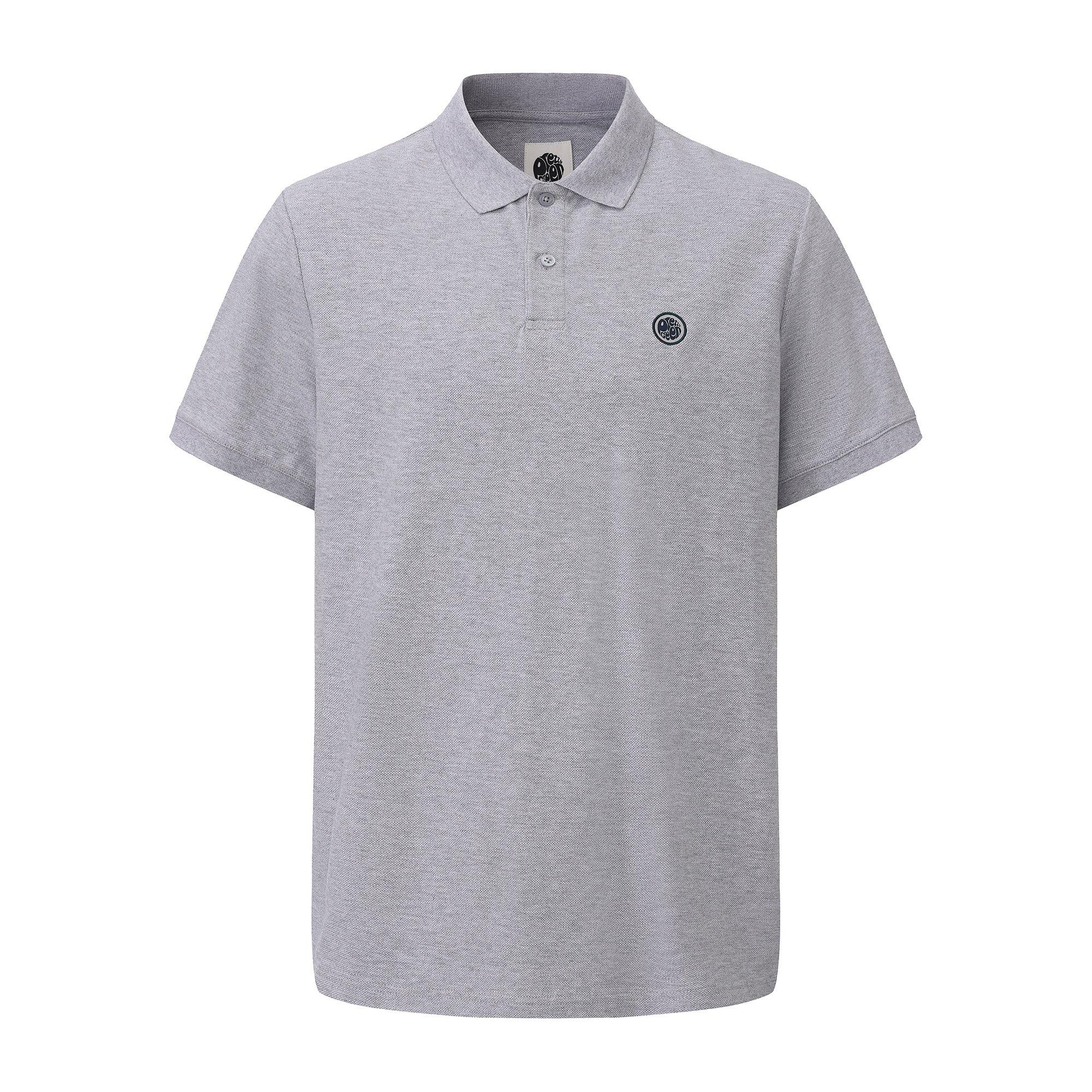 Pretty Green Men's Plain Polo - Grey - X Large