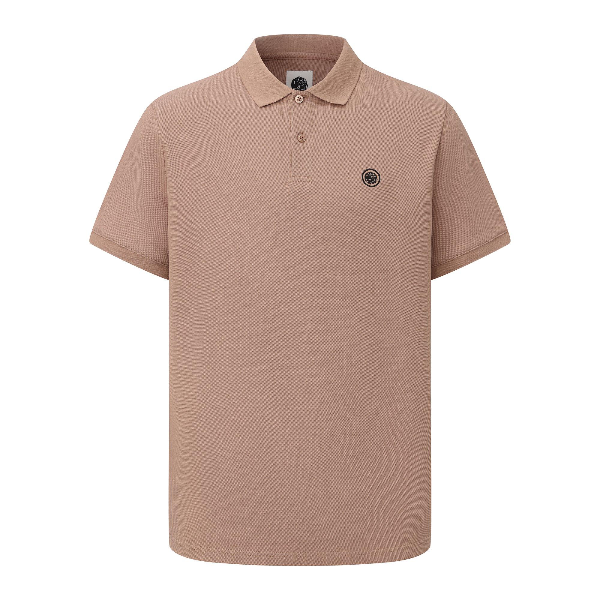 Pretty Green Men's Plain Polo - Dark Beige - 2X Large