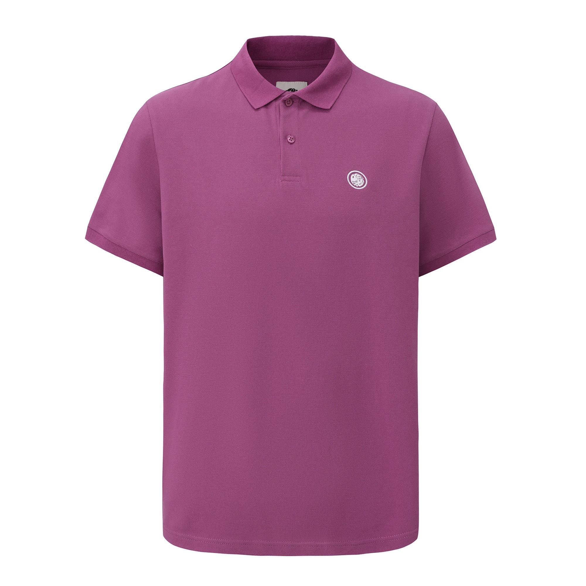 Pretty Green Men's Plain Polo - Purple - Large