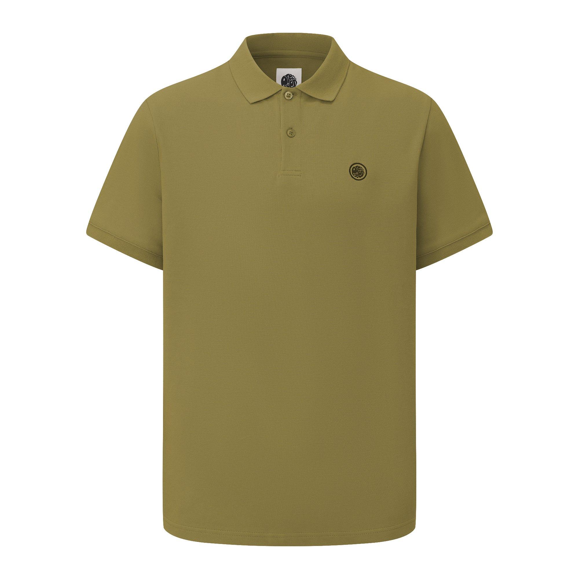 Pretty Green Men's Plain Polo - Khaki - Large