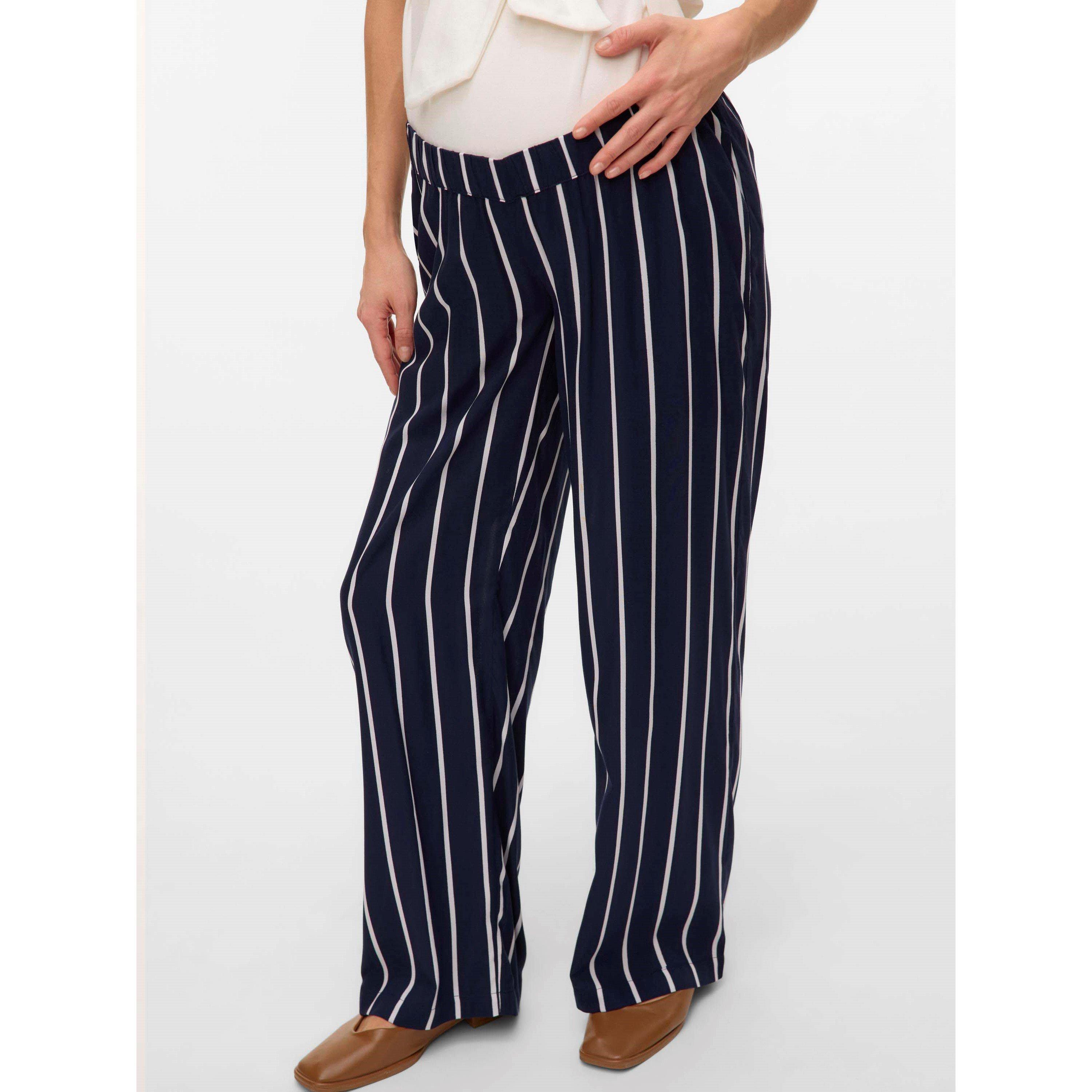 Dark Navy - Mamalicious - Mama Straight Leg Trouser - 2