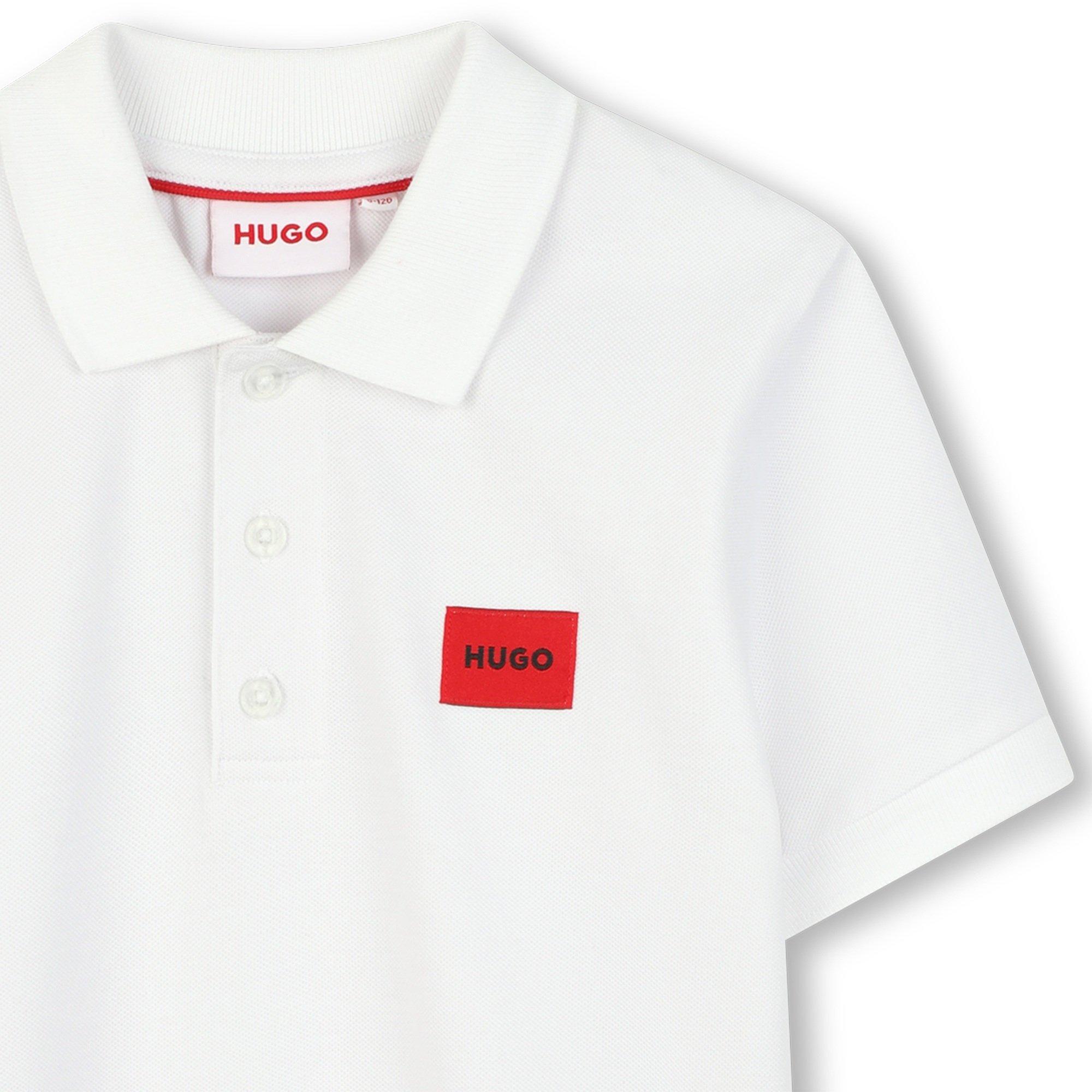 White 10P - Hugo - Hugo SS Logo Polo Jn62 - 3