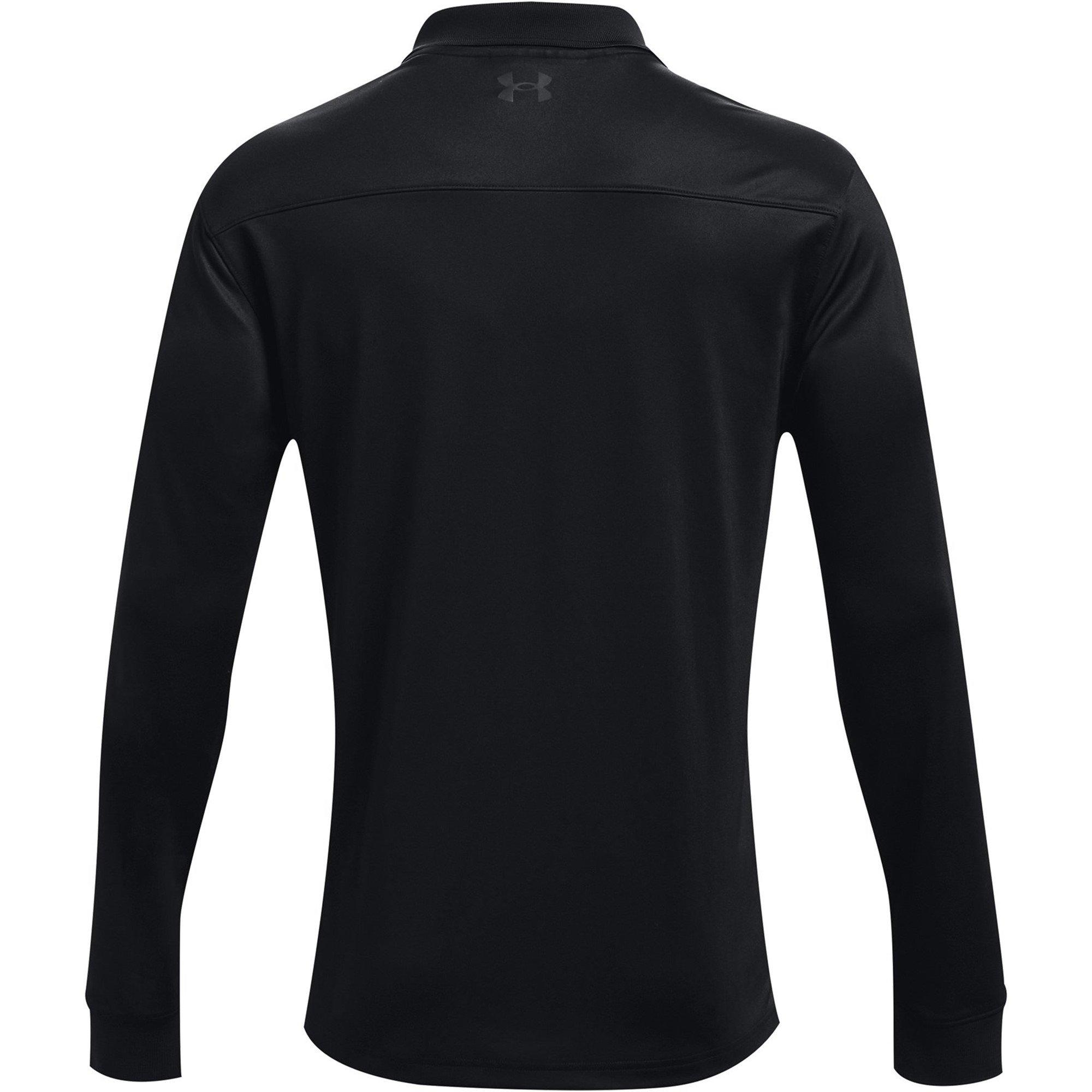 Nero - Under Armour - Long Sleeve Performance Polo Shirt - 2
