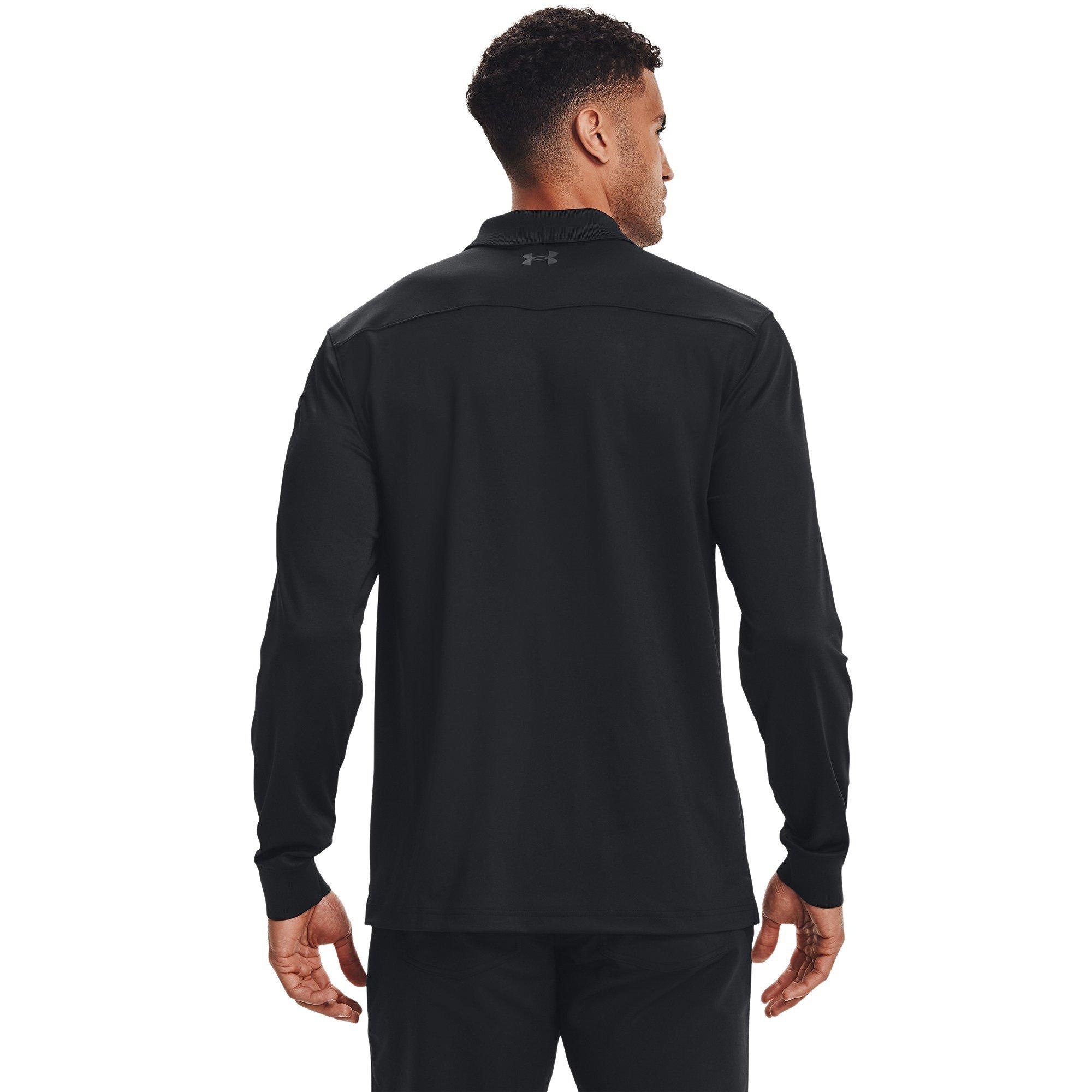 Nero - Under Armour - Long Sleeve Performance Polo Shirt - 4