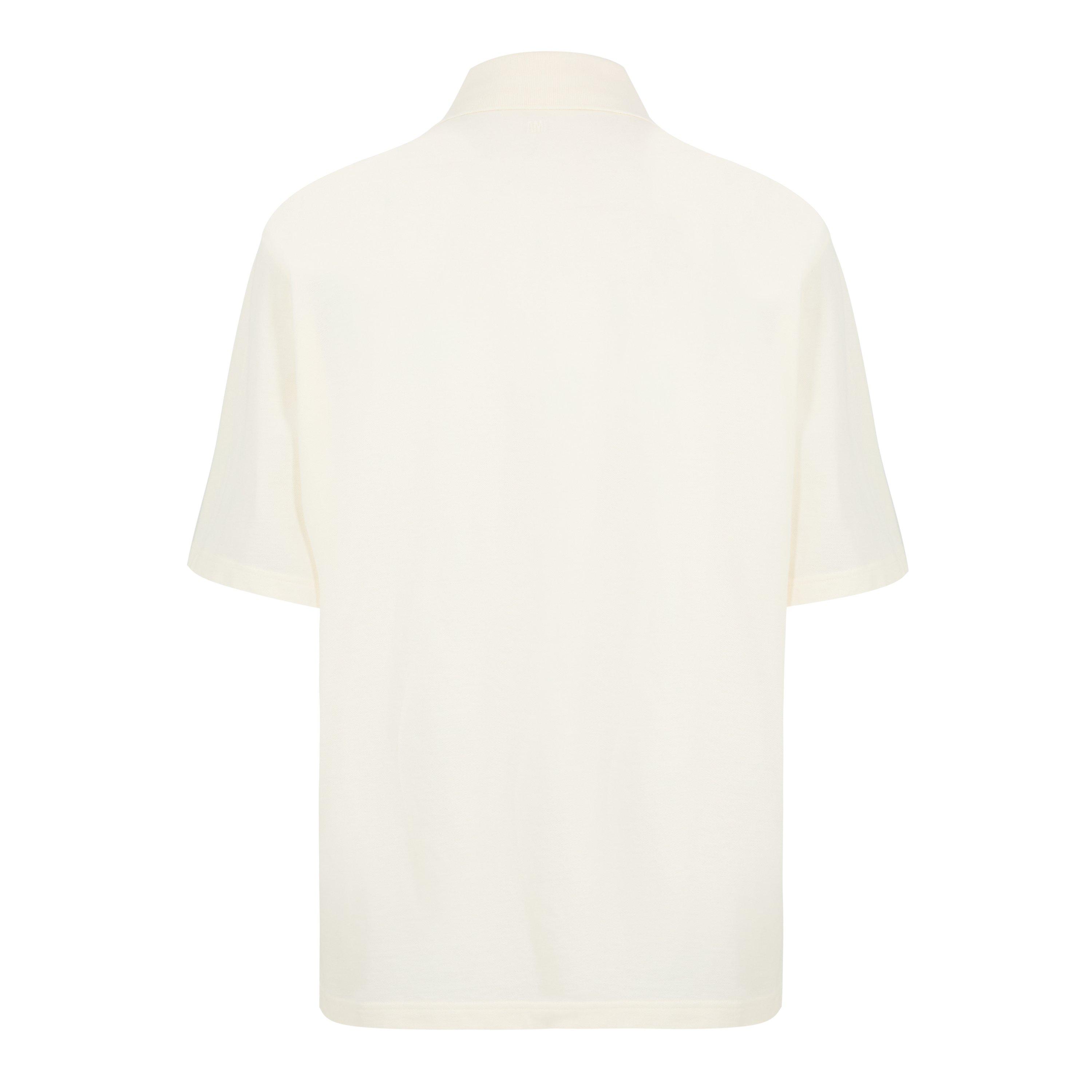 White Cream - Ami Paris - Ami Crochet ADC Polo Sn62 - 2
