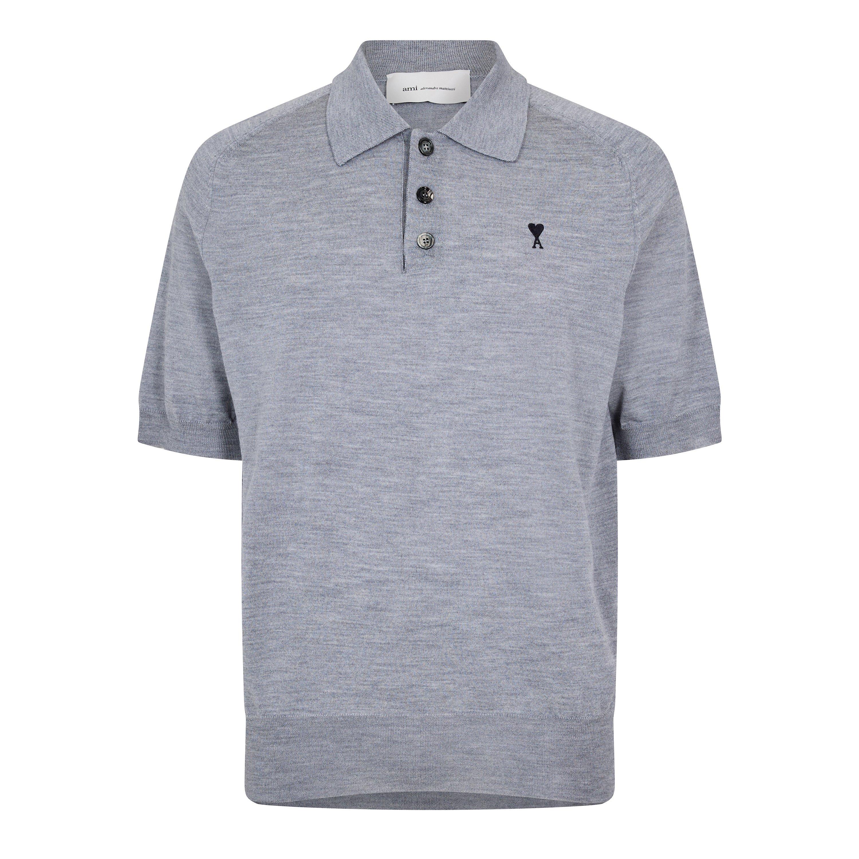 Grey - Ami Paris - Ami Merino ADC Polo Sn63 - 1