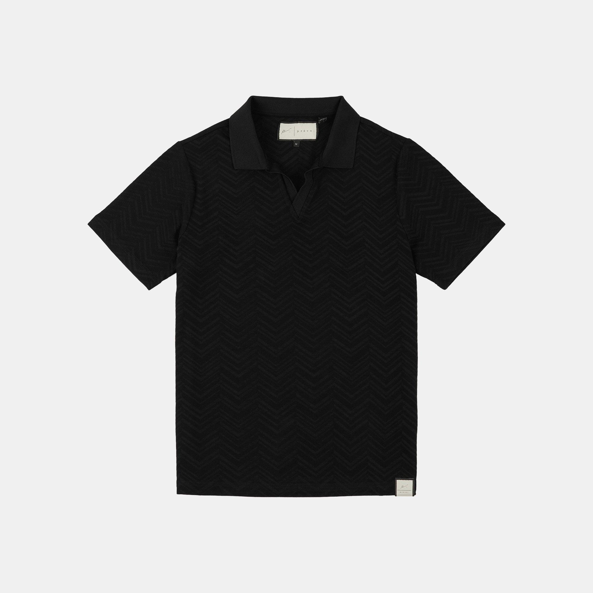 Prevu Men's Abrey Polo Shirt - Black 001 - 3X Large