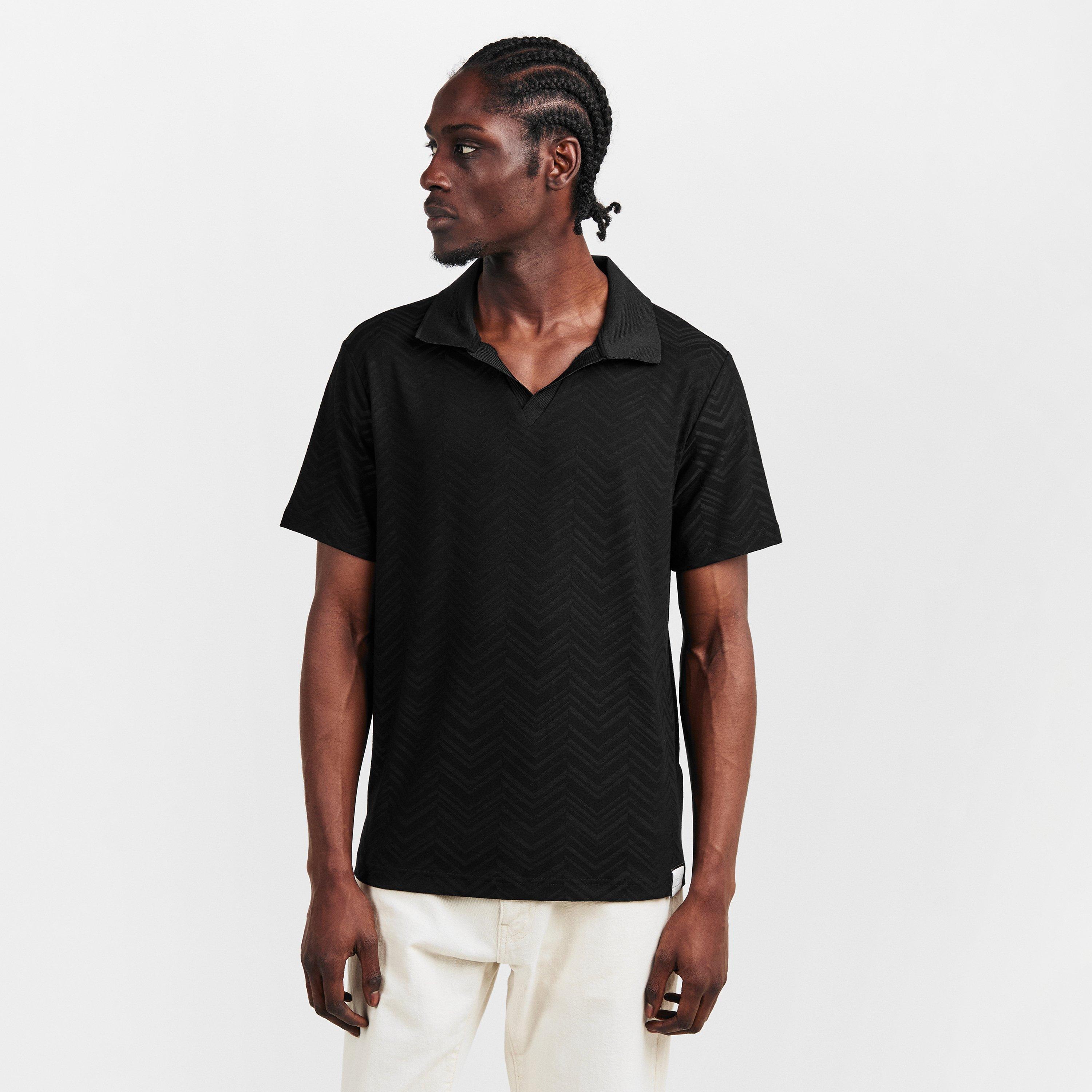 Black 001 - Prevu - Mens Abrey Polo Shirt - 3