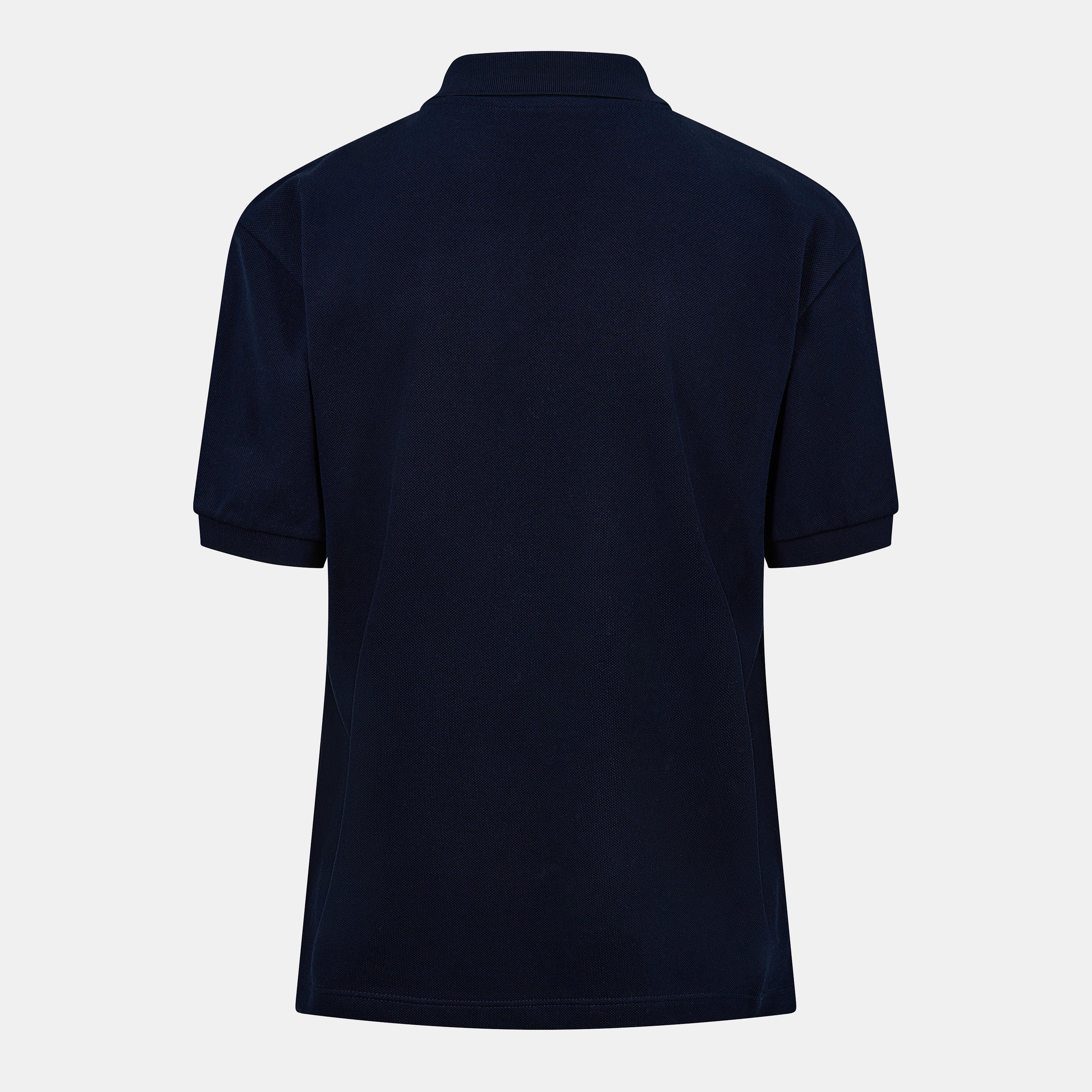 Bleu - Miu Miu - Women's Piquet Short Sleeve Polo Shirt - 2