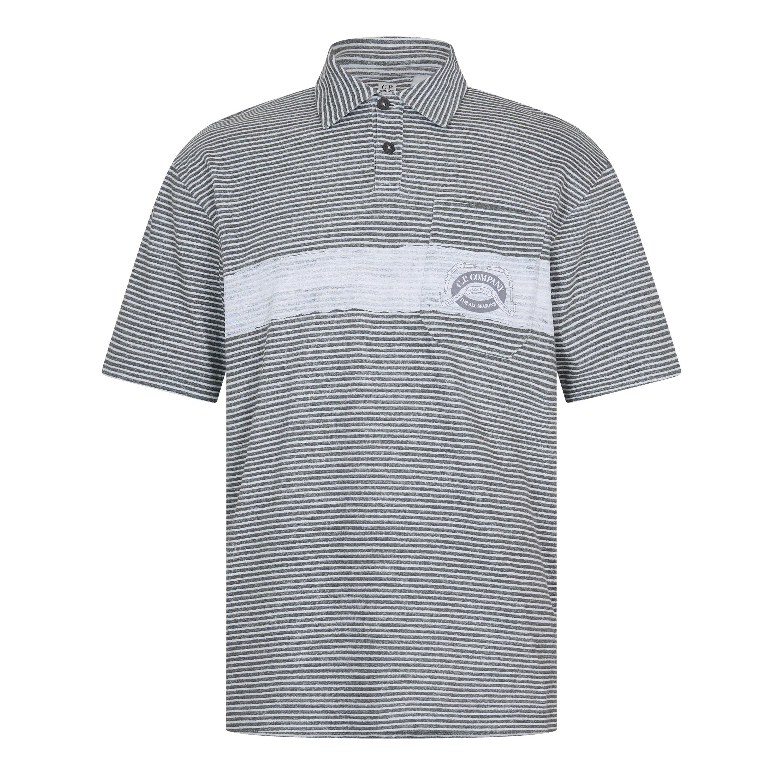 Gunmetal 921 - CP Company - CP Striped Polo Sn62 - 1