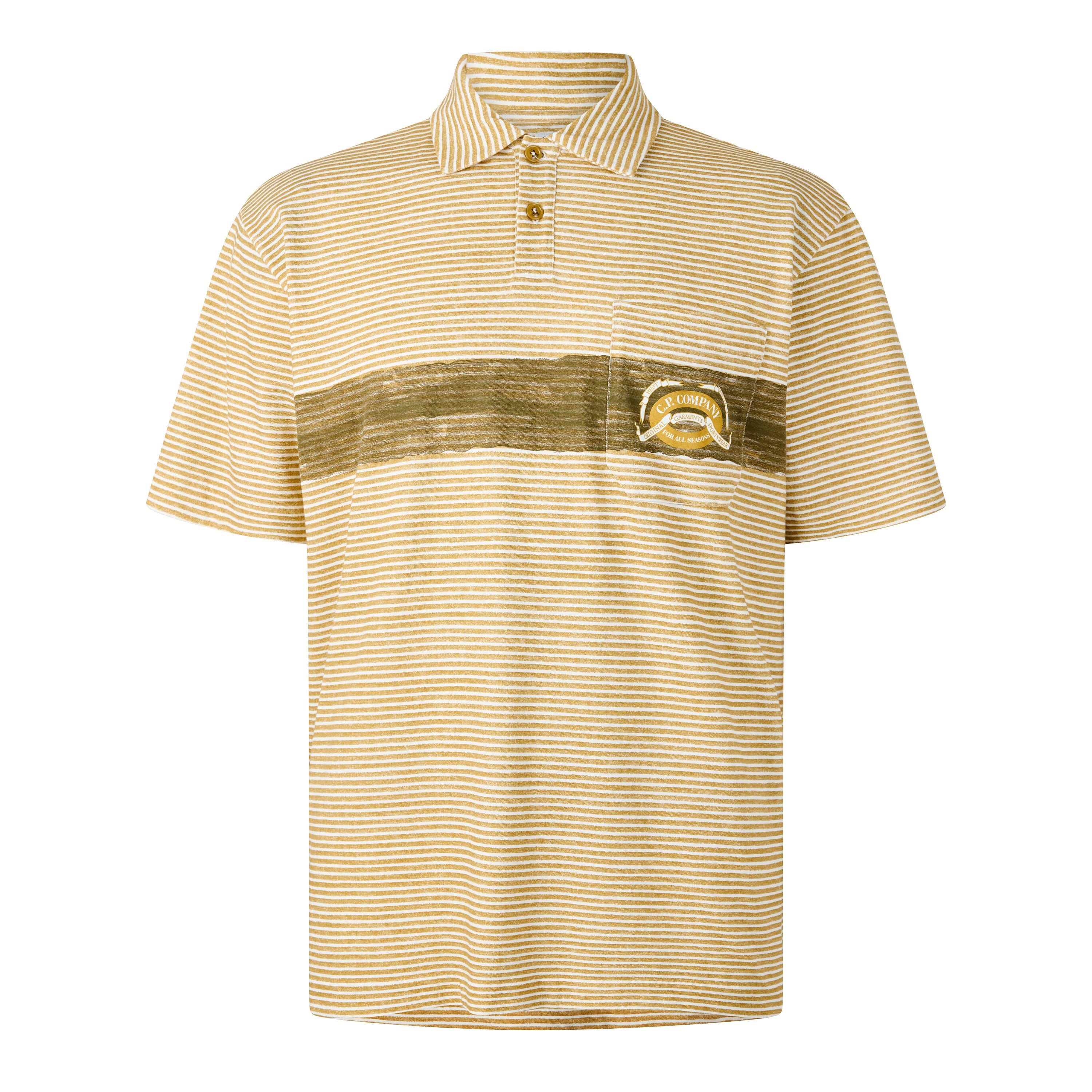 CP Company Men's Short Sleeve Polo Shirt - Antque Moss 246 - Size 2XL (54)