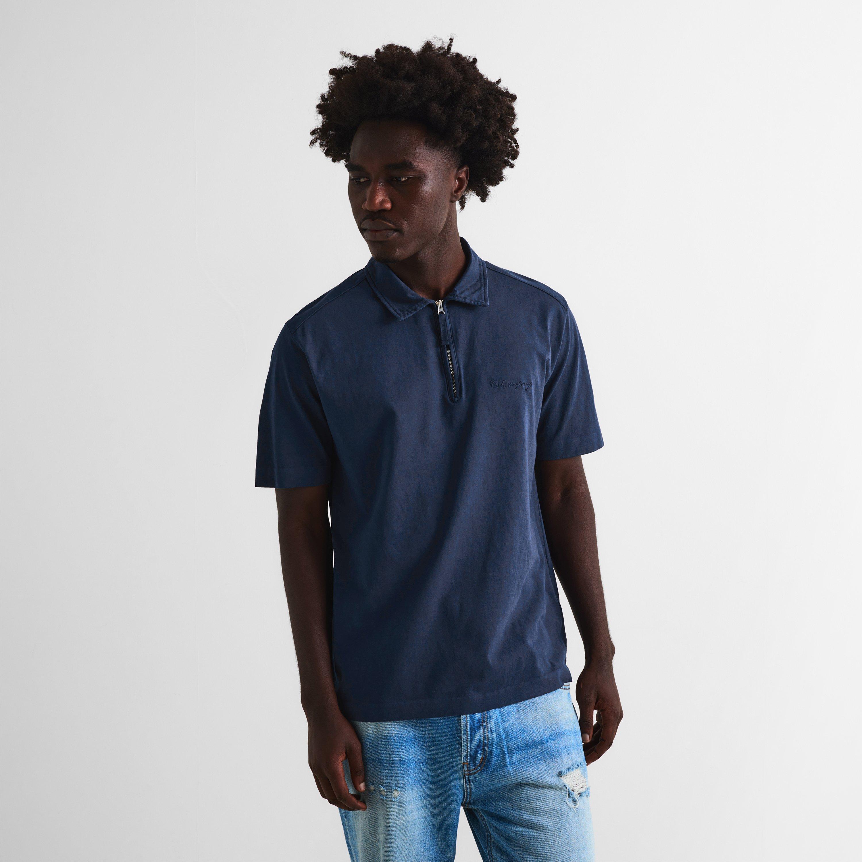 Mid Navy 889 - CP Company - Men's Short Sleeve Polo Shirt - 3