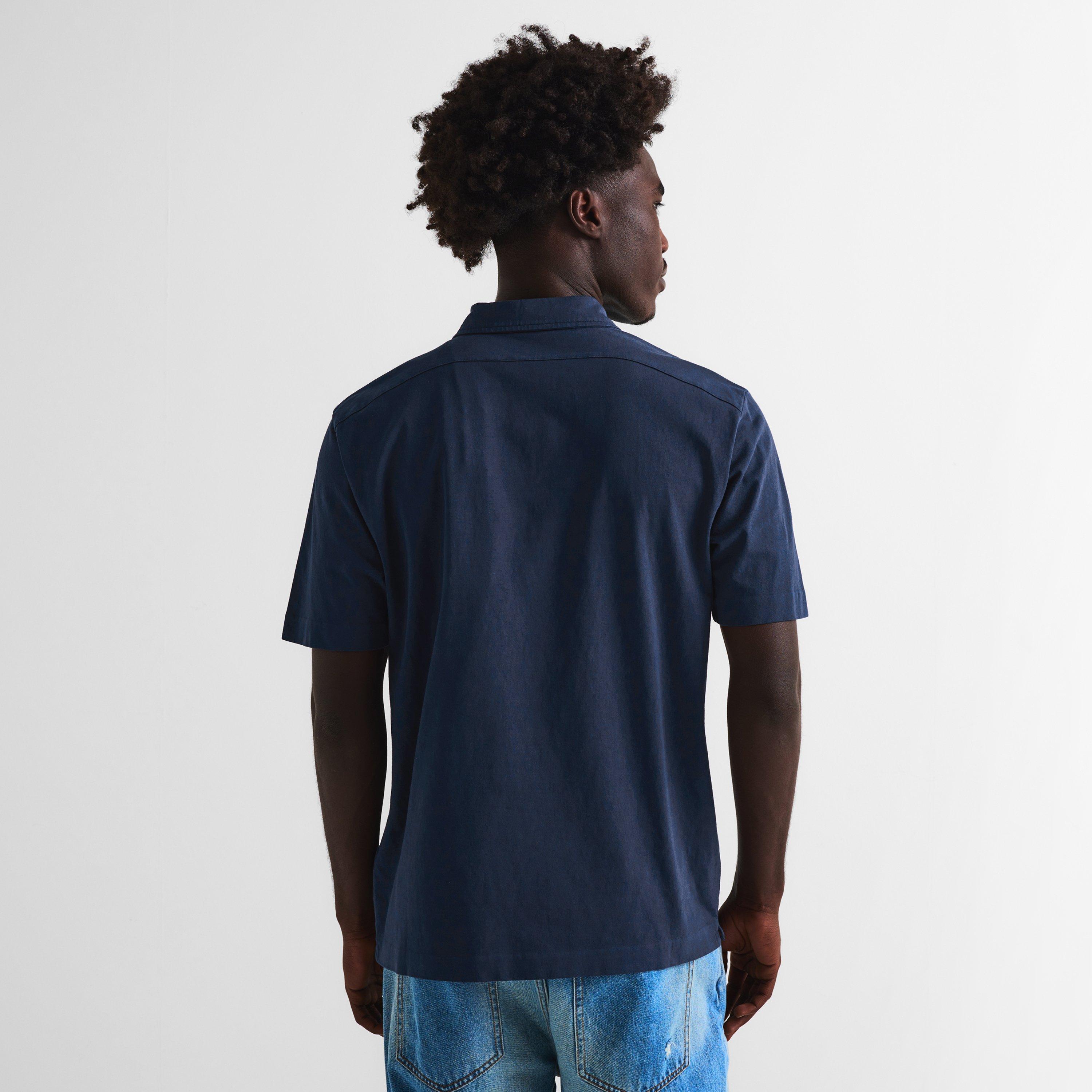 Mid Navy 889 - CP Company - Men's Short Sleeve Polo Shirt - 4