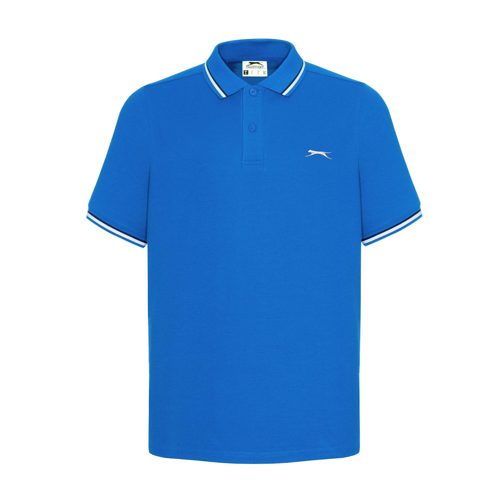 Royal - Slazenger - Tipped Polo Shirt Mens - 1