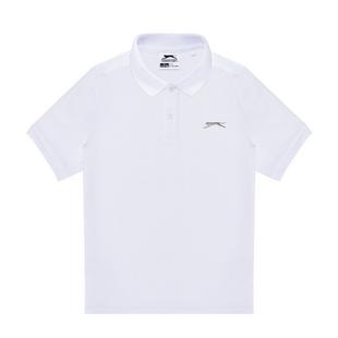 White - Slazenger - Plain Polo Shirt Junior Boys - 1