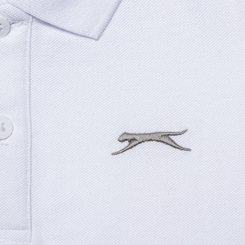 White - Slazenger - Plain Polo Shirt Junior Boys - 4