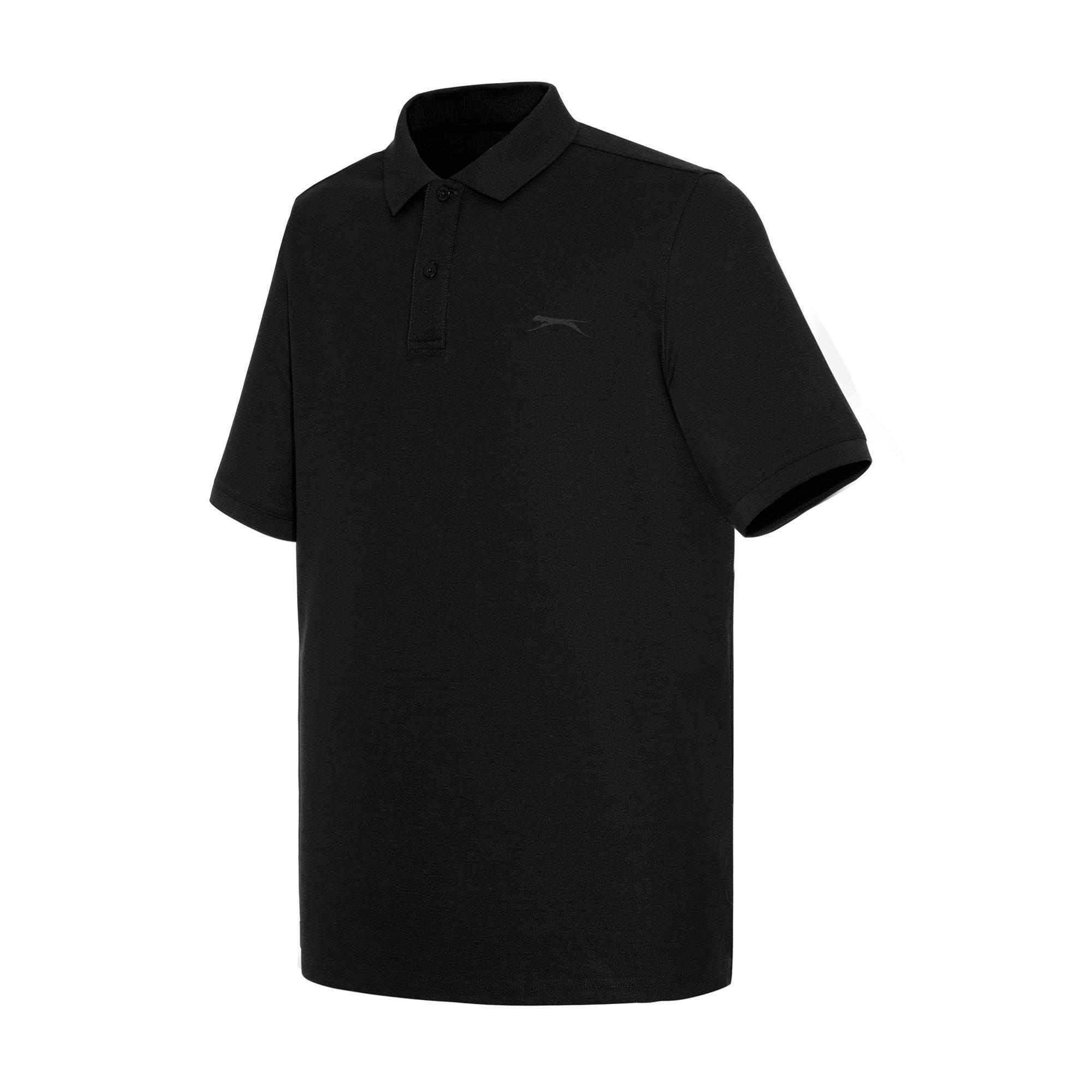Black - Slazenger - Plain Polo Shirt Mens - 7