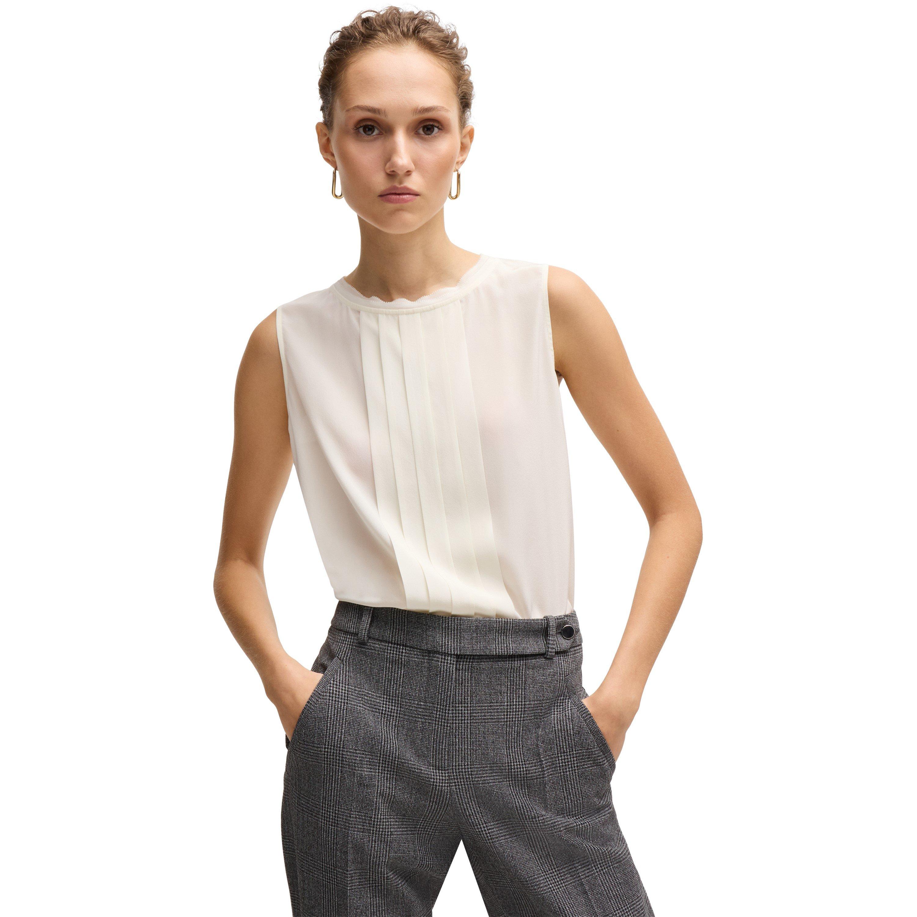 Open White - Boss - Women's Bemiula Long Sleeve Long Blouse - 2