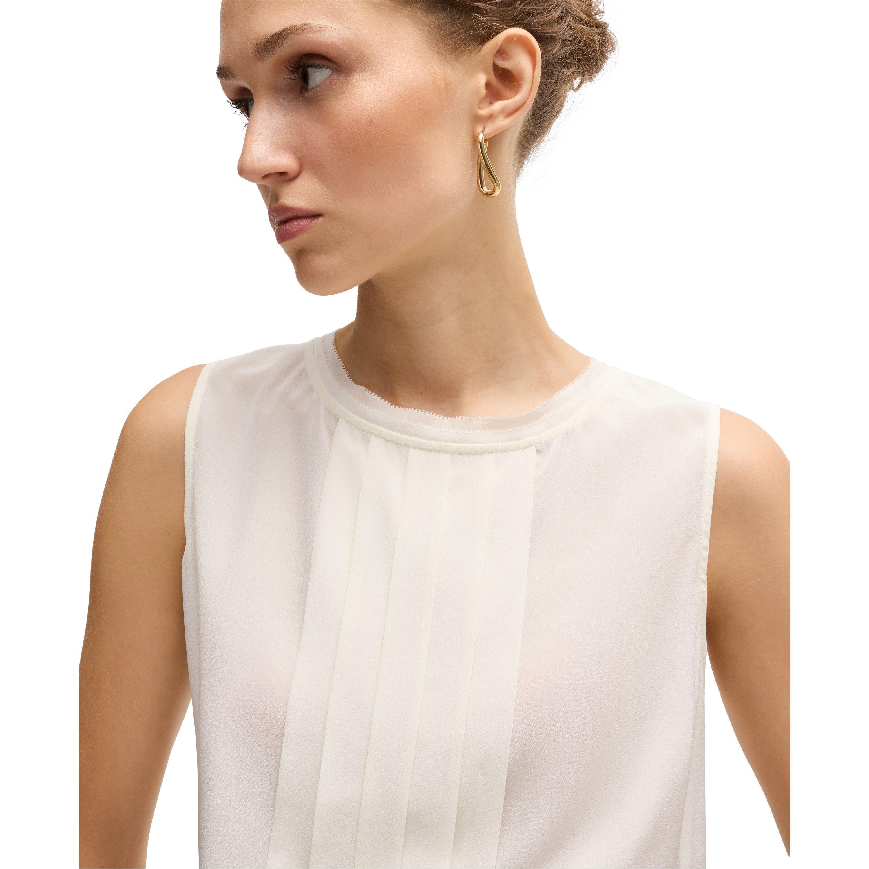 Open White - Boss - Women's Bemiula Long Sleeve Long Blouse - 5