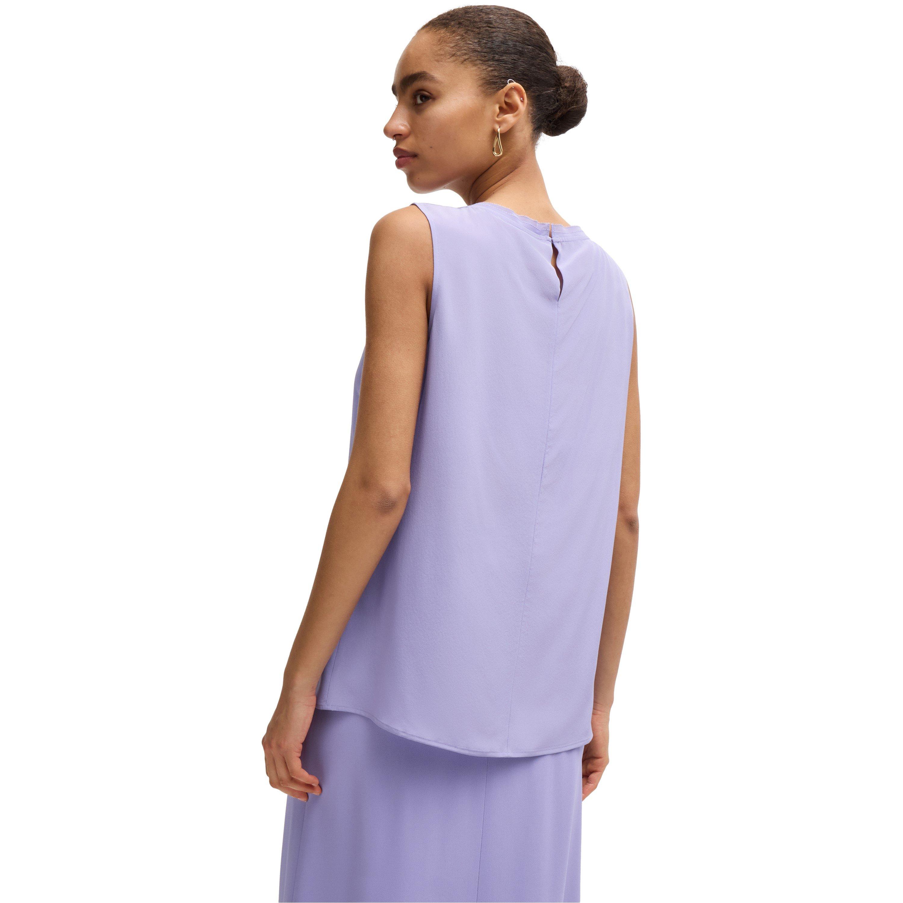 Medium Purple - Boss - Women's Bemiula Long Sleeve Long Blouse - 3