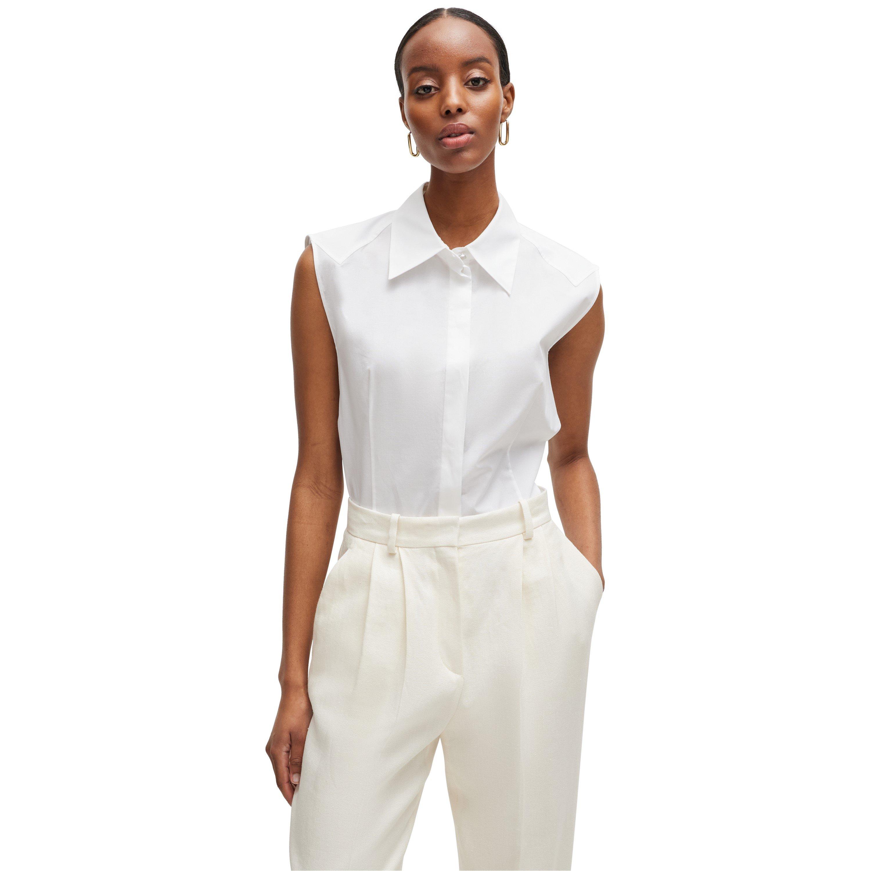 White - Boss - Women's Banoh Long-Sleeve Blouse - 2