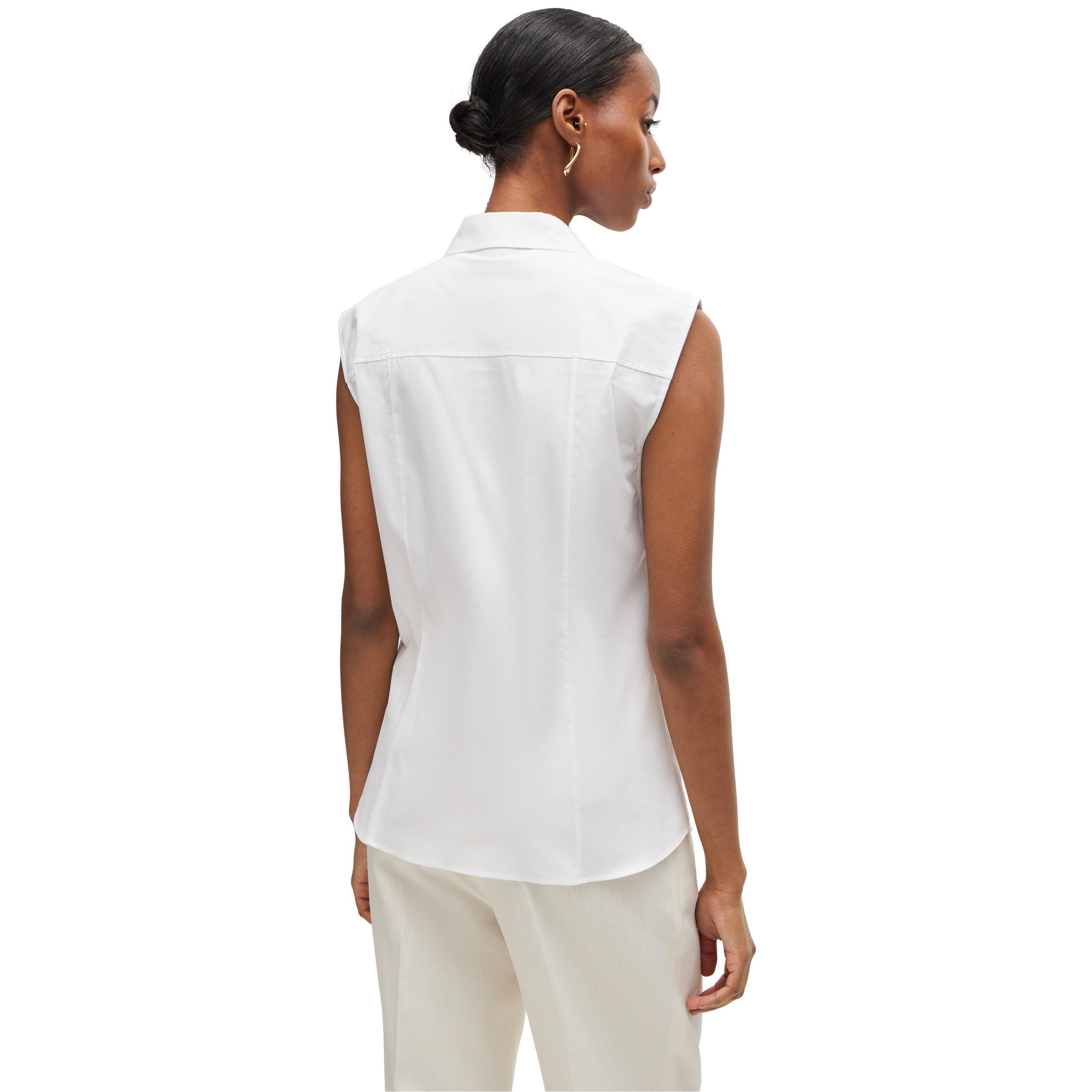 White - Boss - Women's Banoh Long-Sleeve Blouse - 3