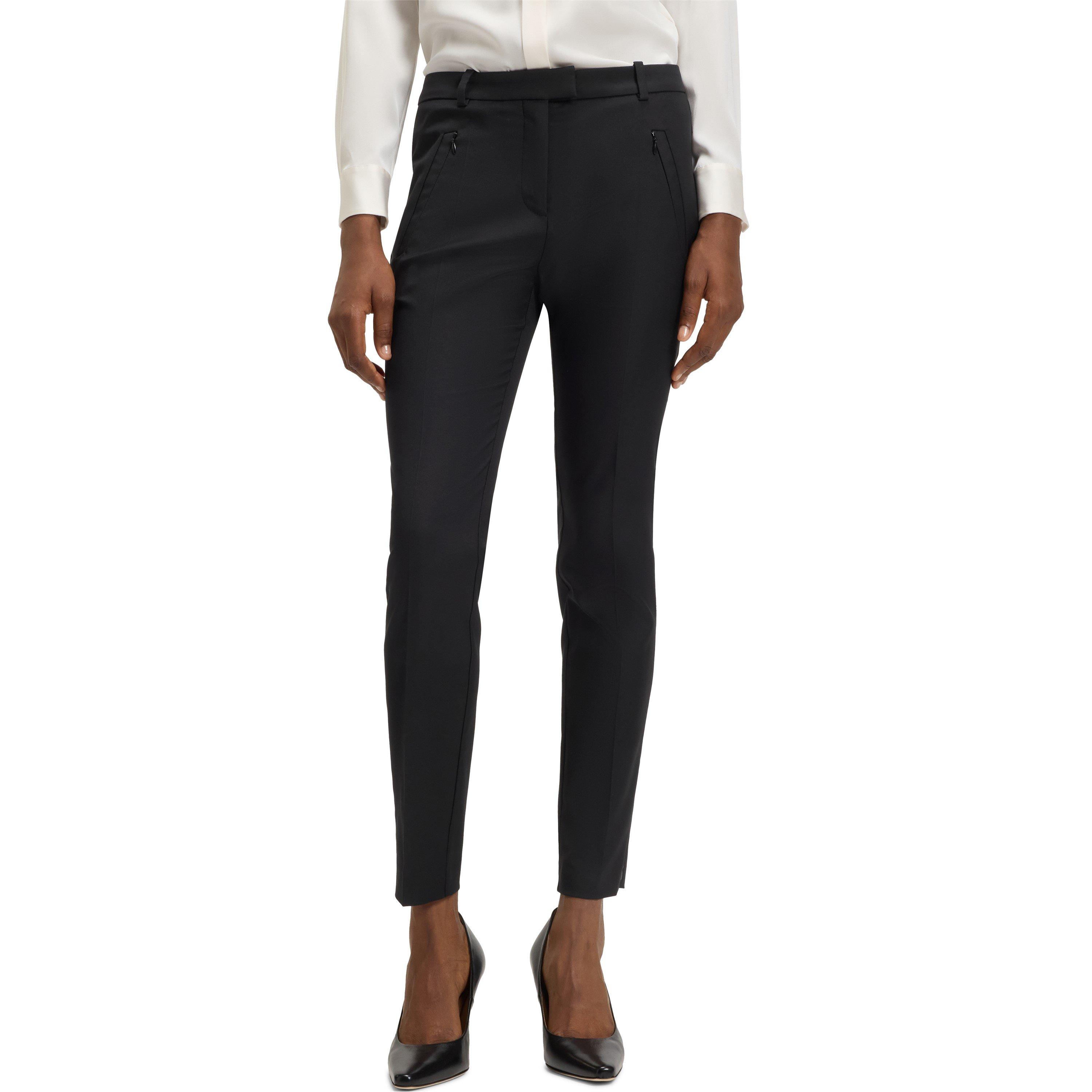Black - Boss - Women's Anaita5 Straight Leg Trousers - 2