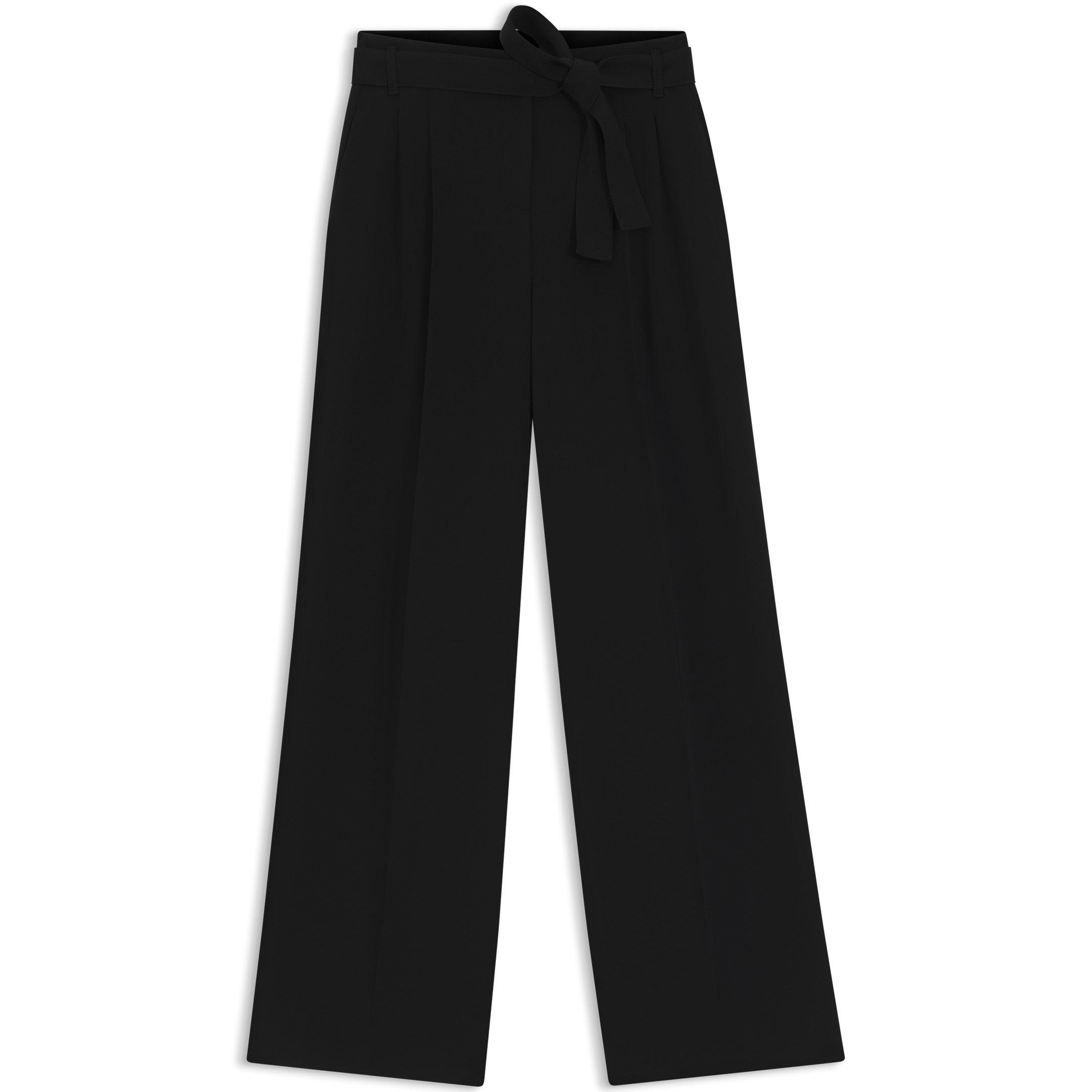 Black - Boss - Women's Tapiana Straight Leg Trousers - 1