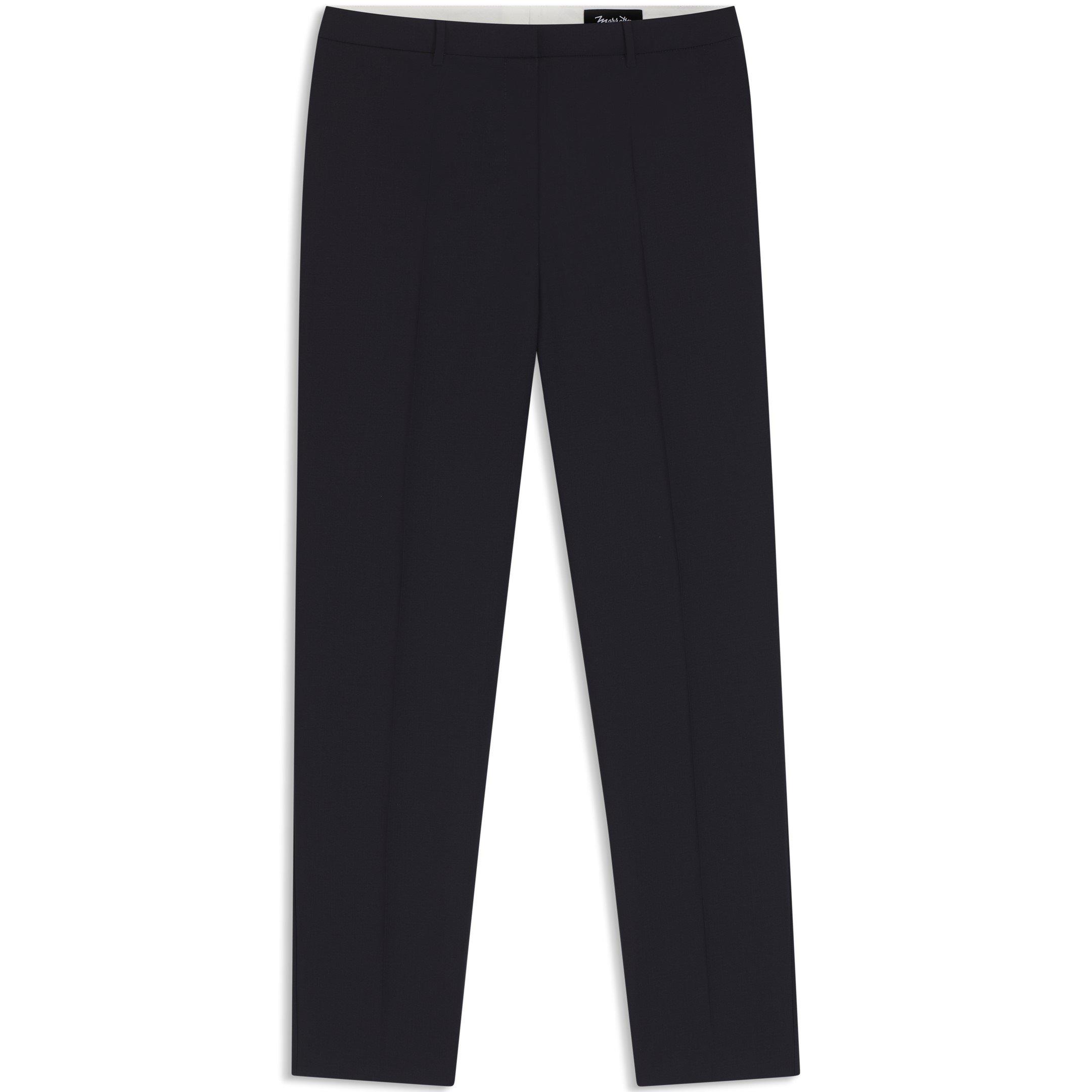 Dark Blue - Boss - Women's Tilunah Straight Leg Trousers - 1